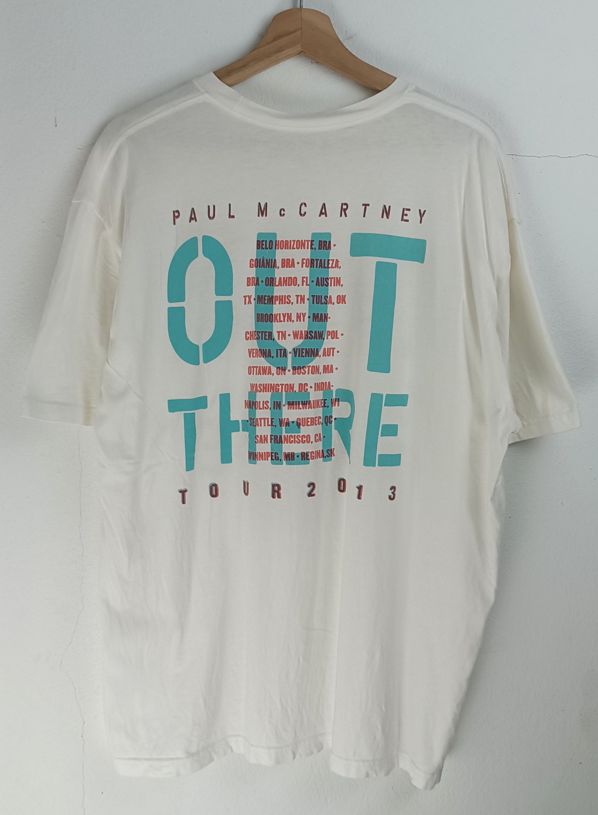 Vintage VINTAGE 2013 PAUL MCCARTNEY TOUR TEE beatles who kinks Size US XL / EU 56 / 4 - 4 Thumbnail