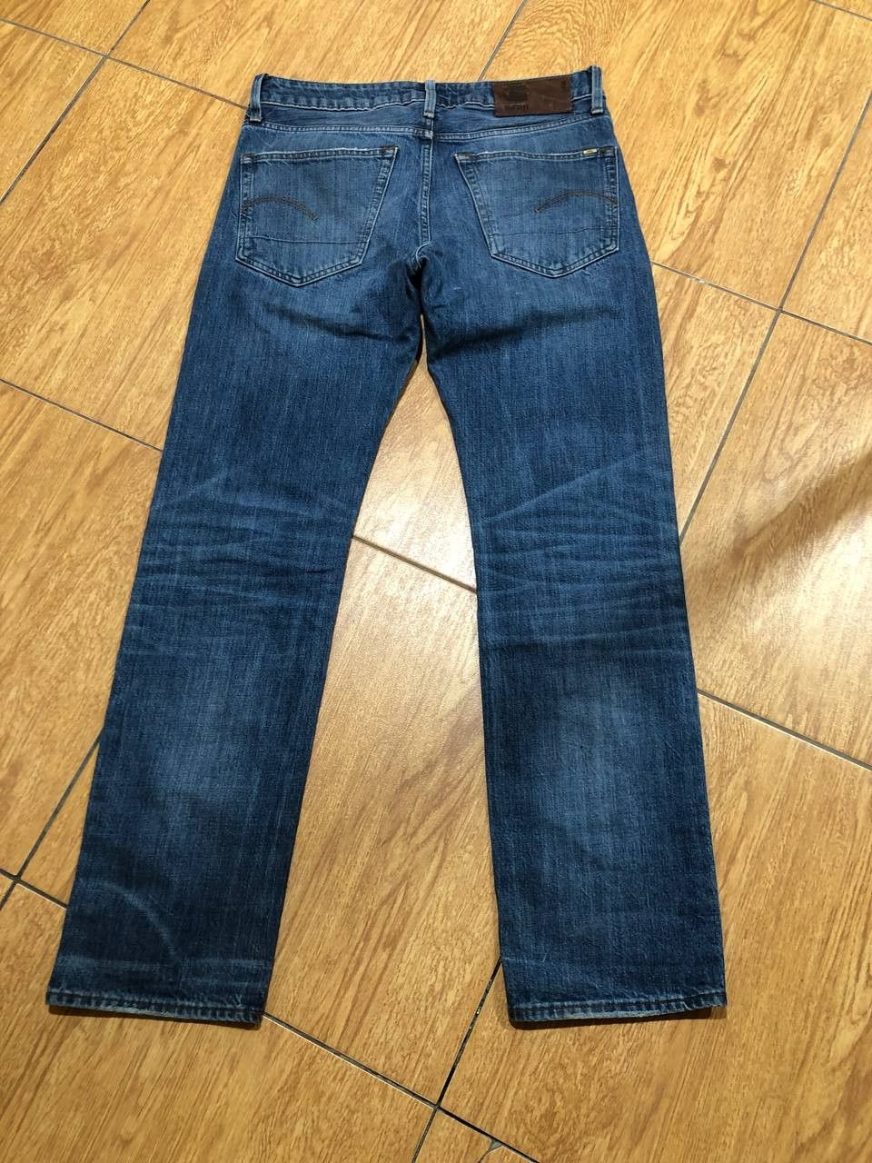 G-Star G Star RAW Jeans Mens 3301 Straight Button Fly streetwear Size US 30 / EU 46 - 17 Thumbnail