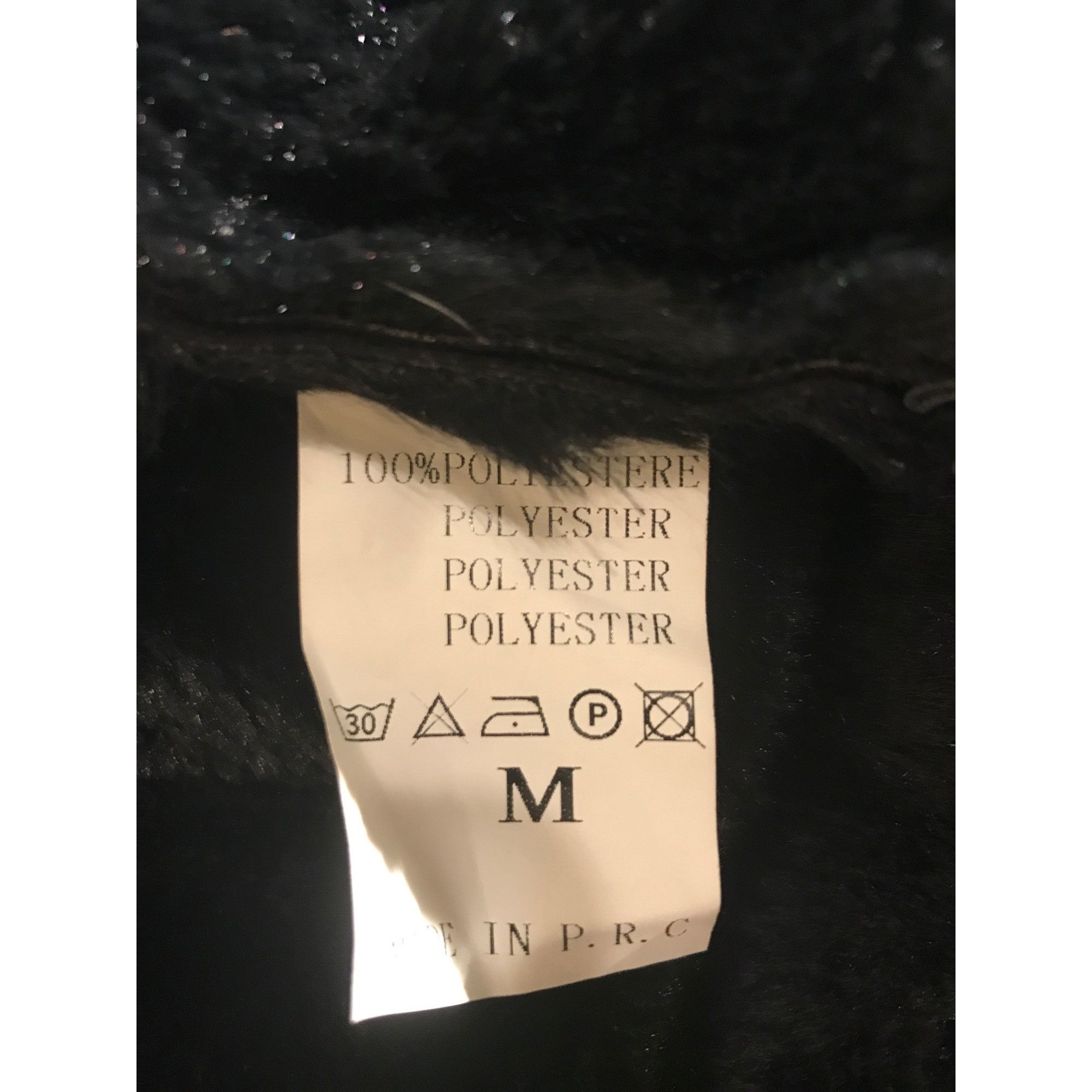 Other Sleek Chic Black Faux Leather & Fur Women's Zip Up Moto Coat Size M / US 6-8 / IT 42-44 - 9 Thumbnail