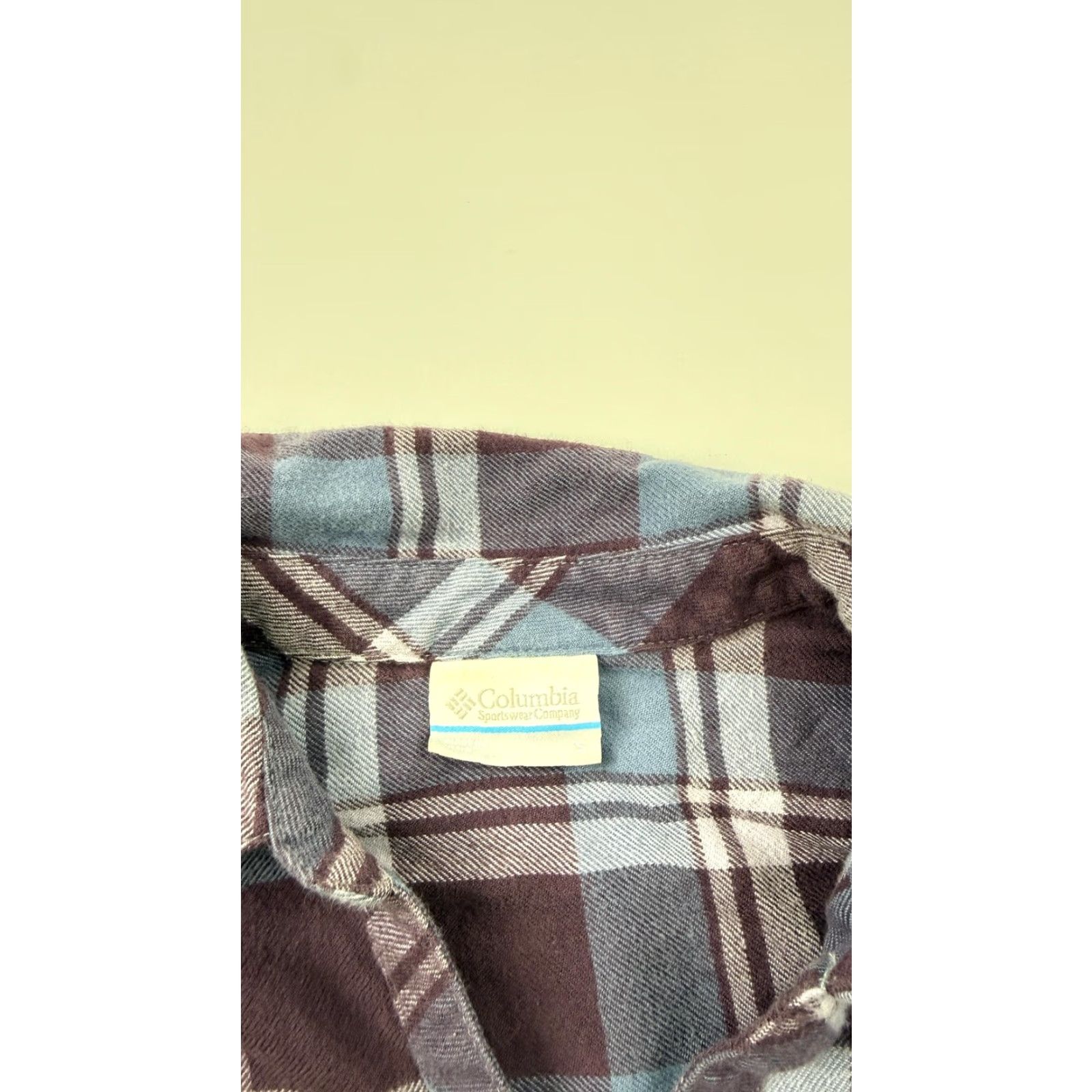 Vintage Columbia Shirt Womens Small Purple Blue Plaid Flannel Button Front Cotton Top Size S / US 4 / IT 40 - 4 Thumbnail