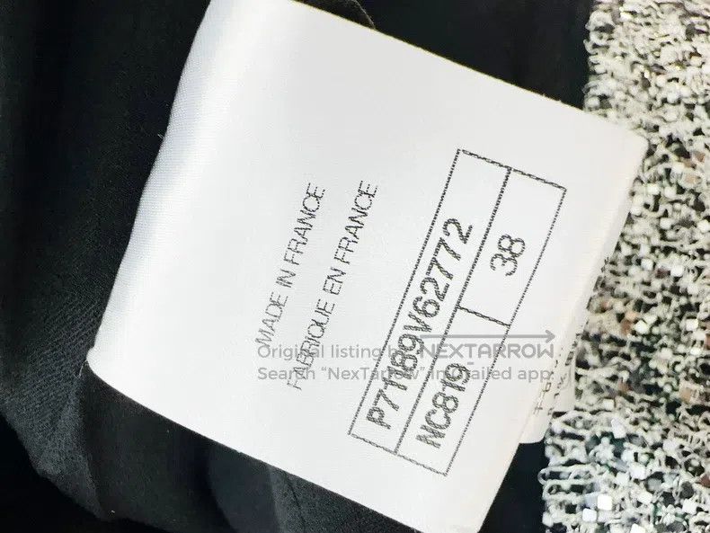 Chanel Chanel 21B Autumn and Winter Preview Silver Sequin Embroid Size XS / US 0-2 / IT 36-38 - 5 Thumbnail