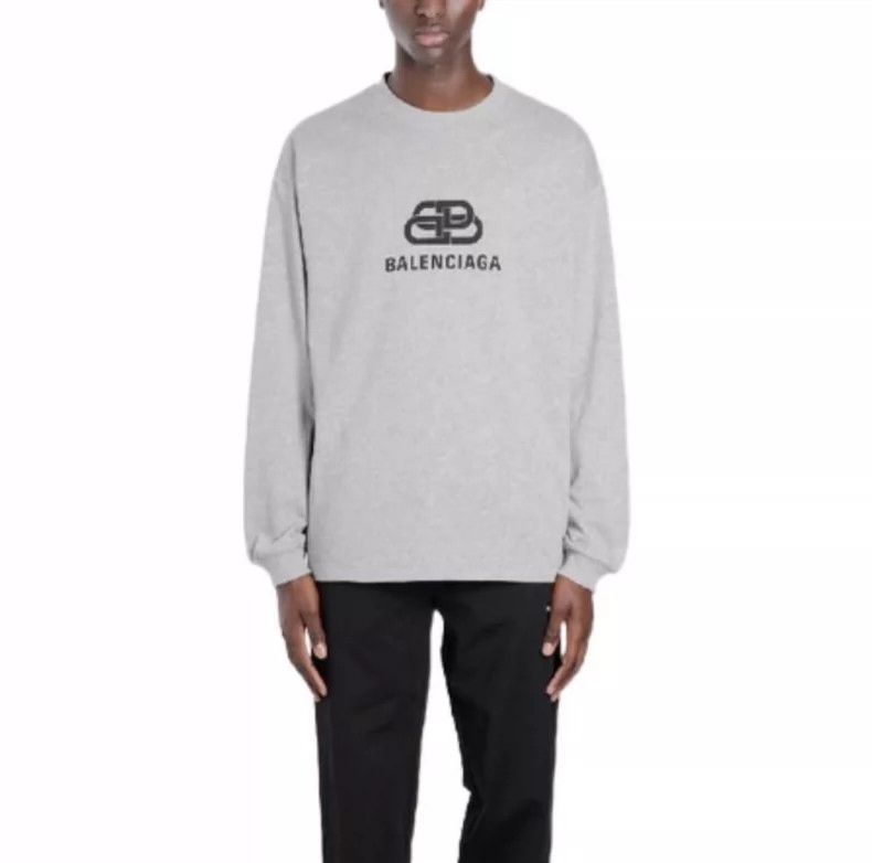 Balenciaga Balenciaga Lock letter Logo round neck long sleeve T-shirt Size US L / EU 52-54 / 3 - 6 Thumbnail