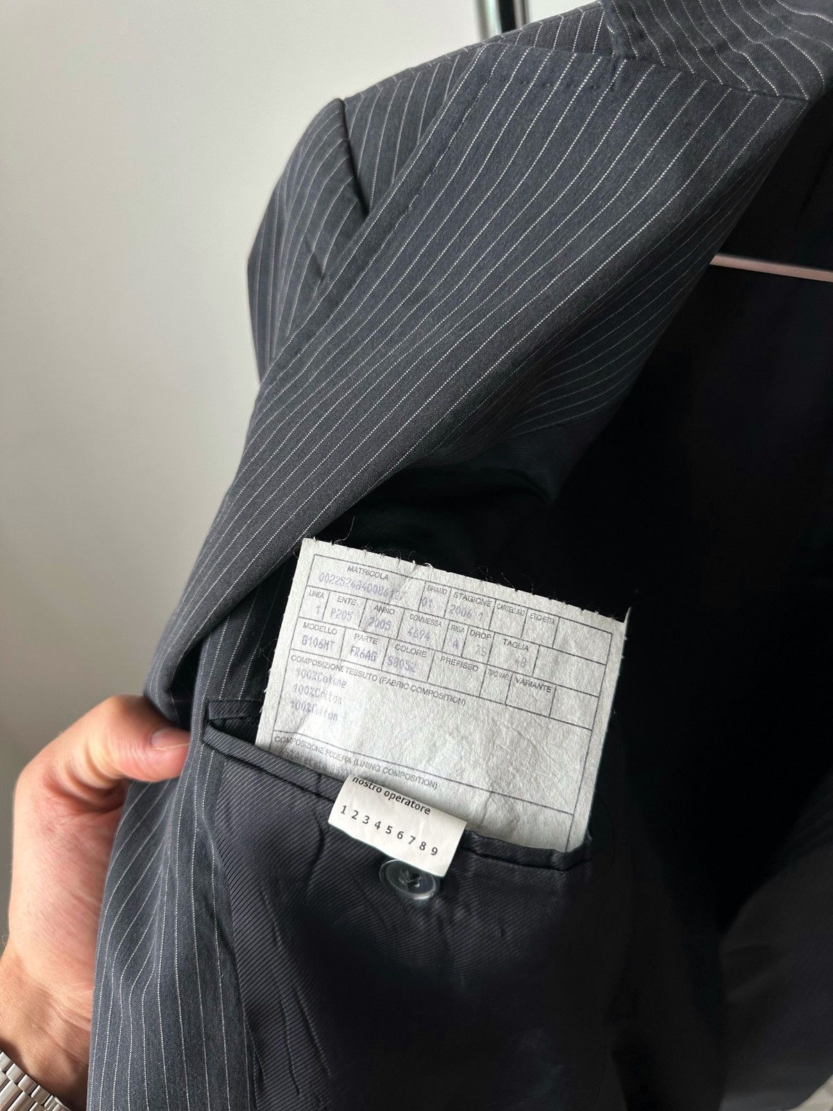 Dolce & Gabbana Vintage Dolce & Gabbana Luxury Striped Suit Blazer Pants Size 48S - 12 Thumbnail