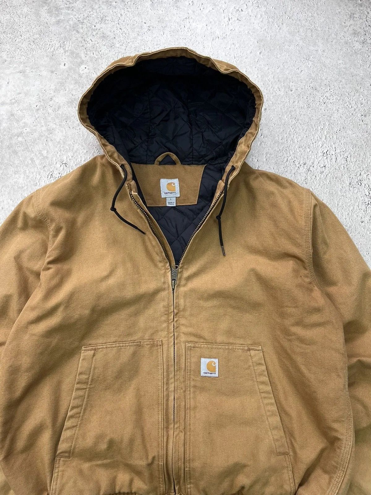 Carhartt Brown active jacket carhartt corduroy hood Detroit bomber 90s Size US L / EU 52-54 / 3 - 3 Thumbnail