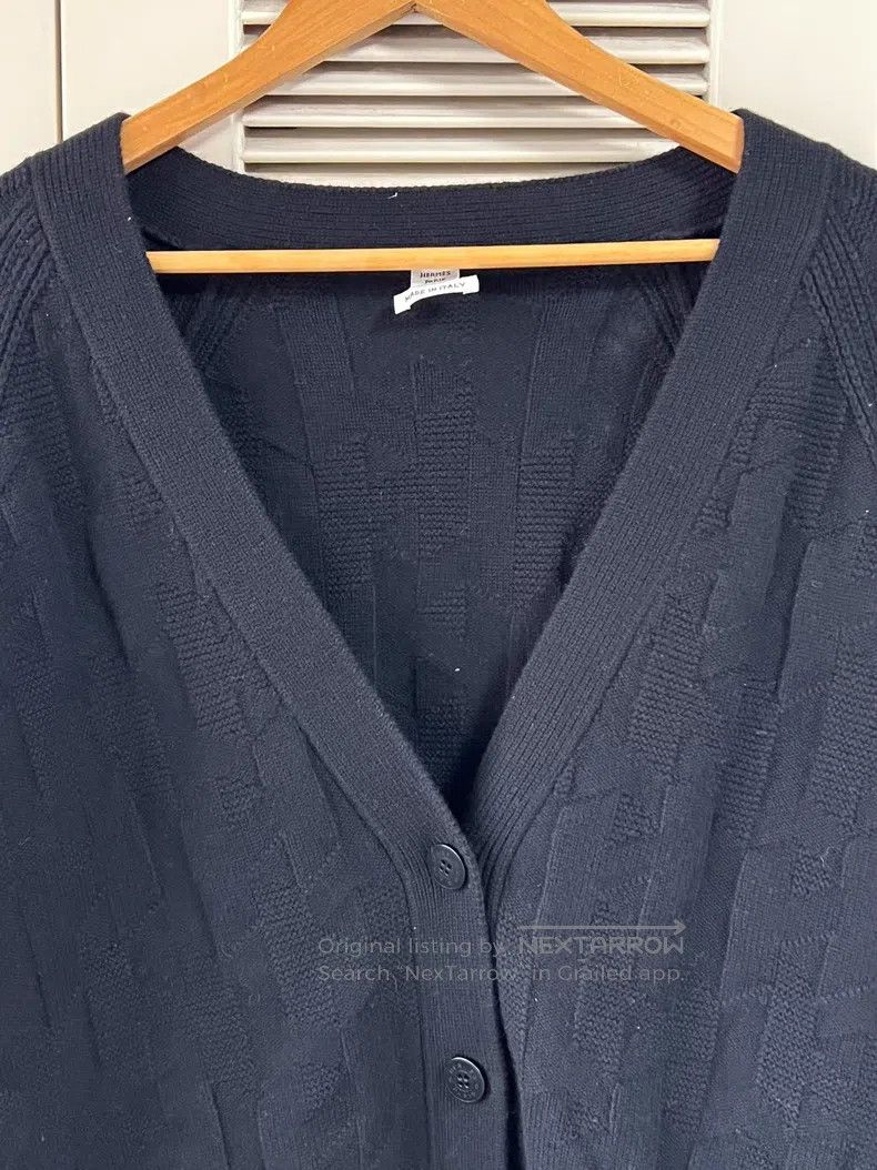 Hermes Hermes Black knitted cardigan Size S / US 4 / IT 40 - 3 Thumbnail