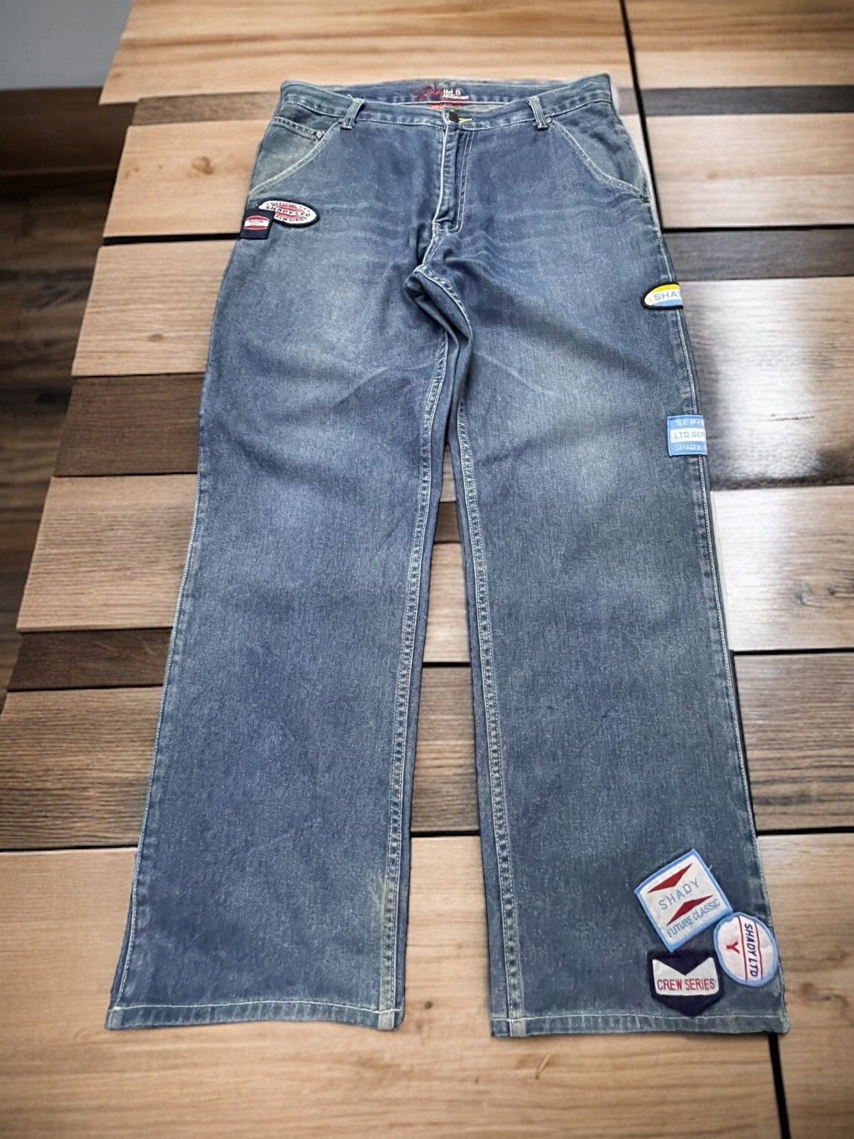 Vintage Eminem Shady Ltd Massive Patched Rap Baggy Jeans