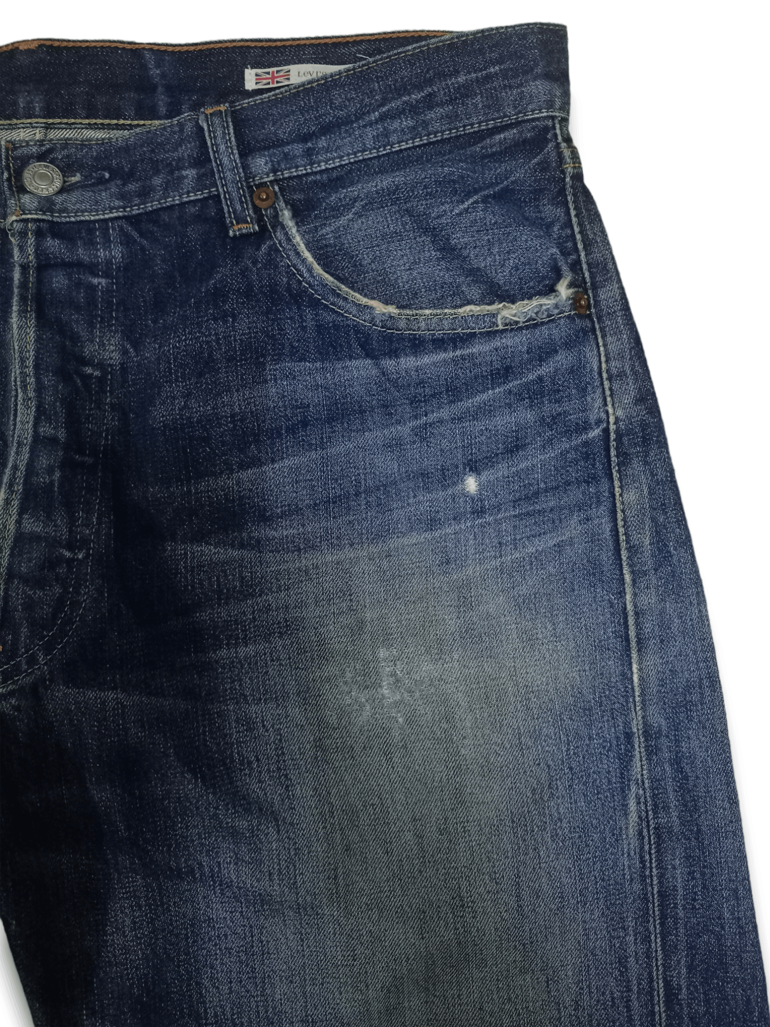 Levi's Vintage 90s Levis 501 Selvedge Premium Baggy Jeans Size US 36 / EU 52 - 6 Thumbnail
