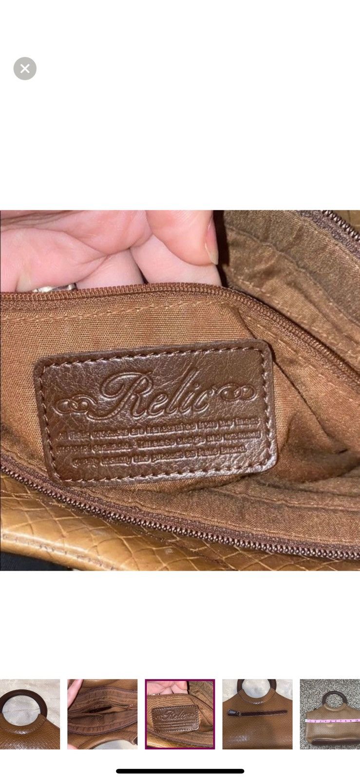 Relic Relic brown round handled hand bag Size ONE SIZE - 3 Thumbnail