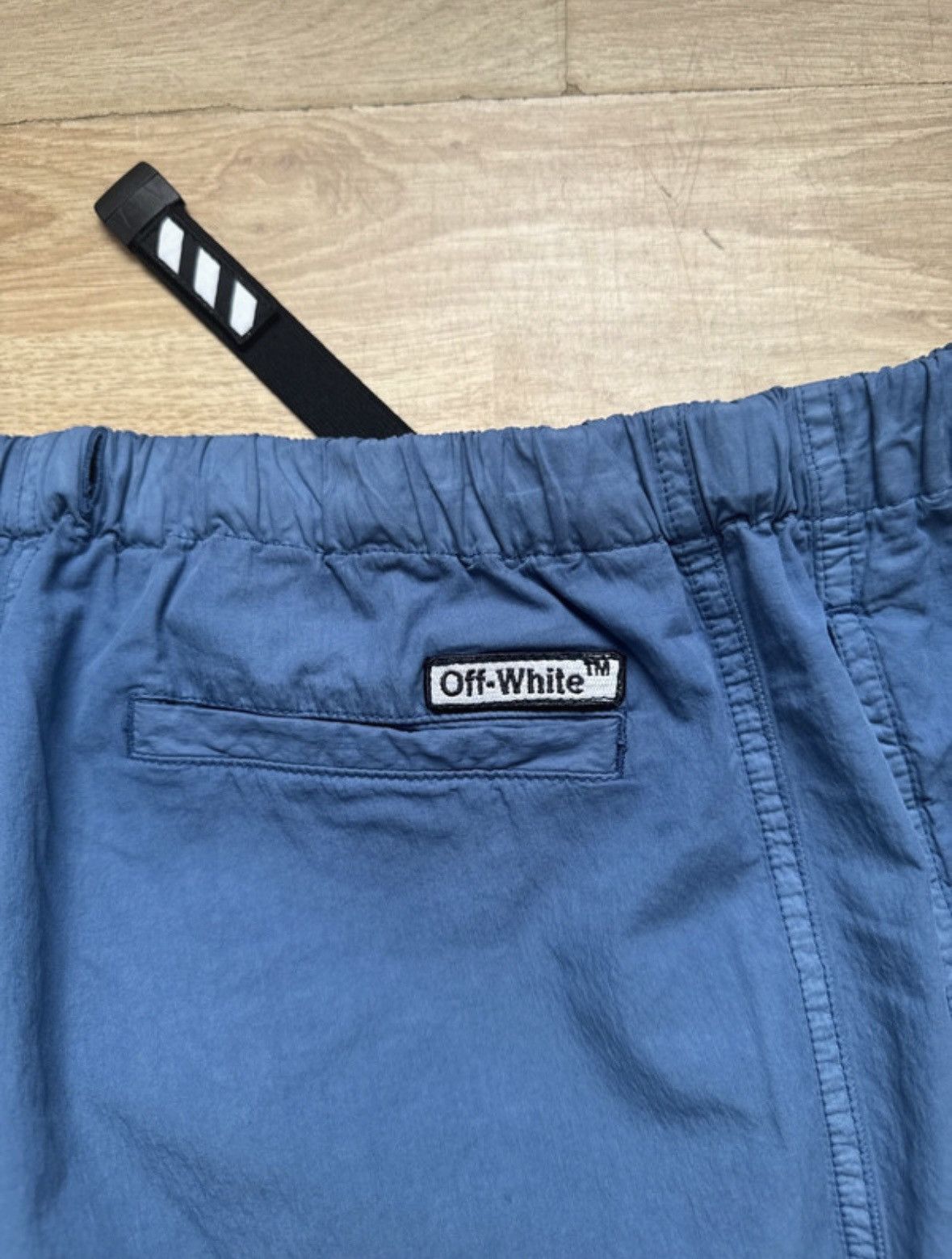 Off-White Off-White Parachute Cargo Pants SS20 Virgil Blue Size US 32 / EU 48 - 3 Thumbnail