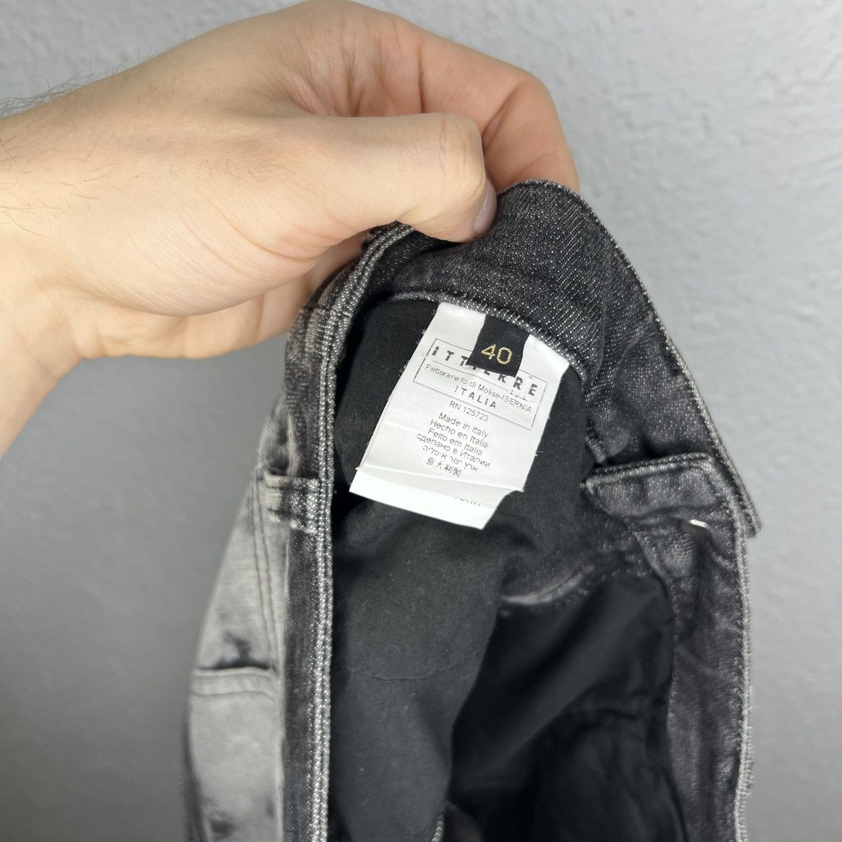 Just Cavalli × Roberto Cavalli × Vintage Just Cavalli Mini Skirt Painted Grey Vintage Zip Retro Y2K Size 28" / US 6 / IT 42 - 8 Thumbnail