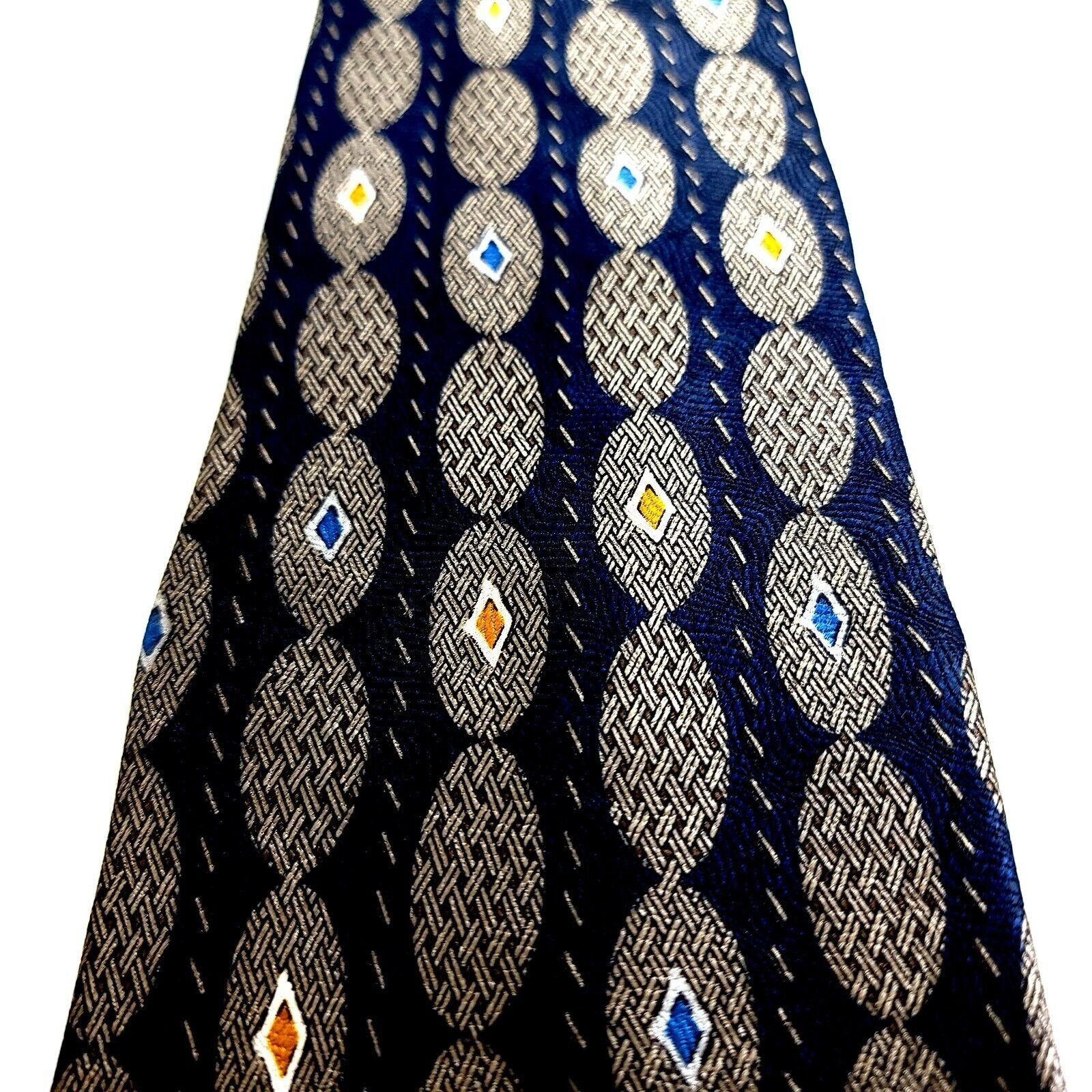 Albert Nipon Albert Nipon Blue Beige Tan Geometric Jacquard Print Short W Size ONE SIZE - 2 Thumbnail