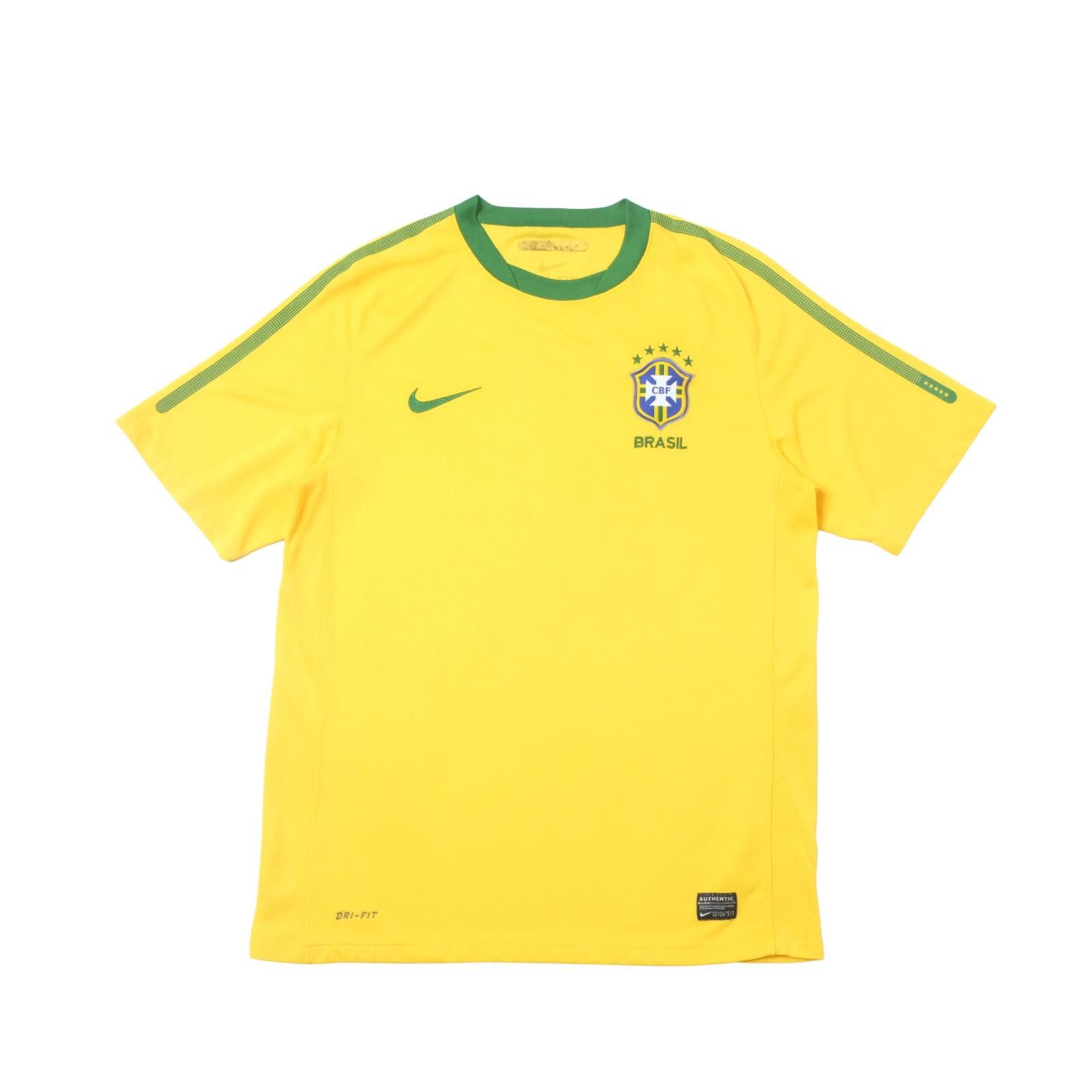 Nike 2010/11 Brazil Home Shirt Nike (M/L) Size US M / EU 48-50 / 2 - 1 Thumbnail