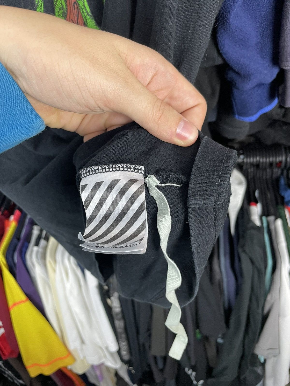 Japanese Brand × Off-White Off-White SS17 Snake Cross Mirror T-shirt vintage Size US S / EU 44-46 / 1 - 6 Thumbnail