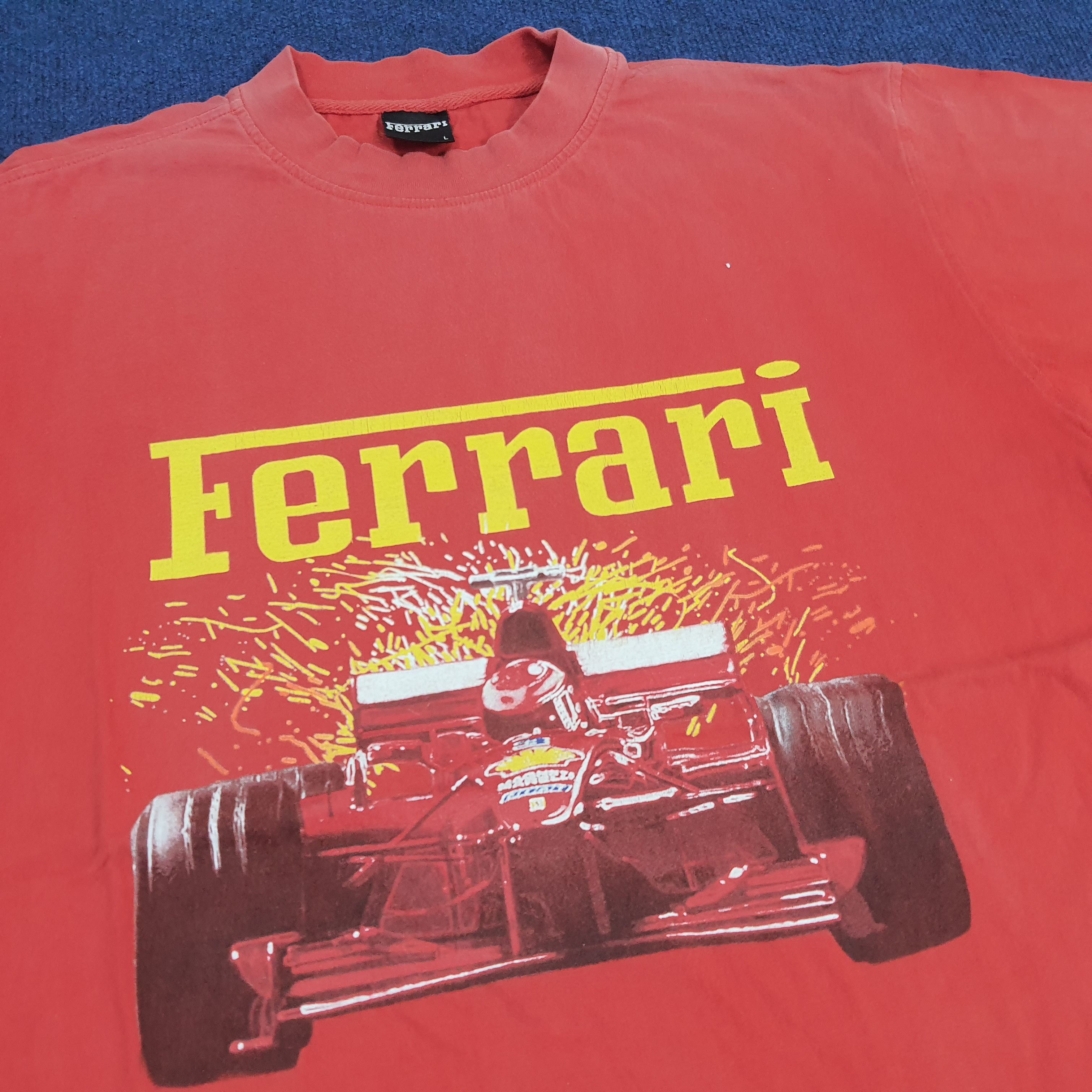 Ferrari × Vintage Vintage Ferrari Motorsports F1 Tshirt Size US L / EU 52-54 / 3 - 2 Thumbnail