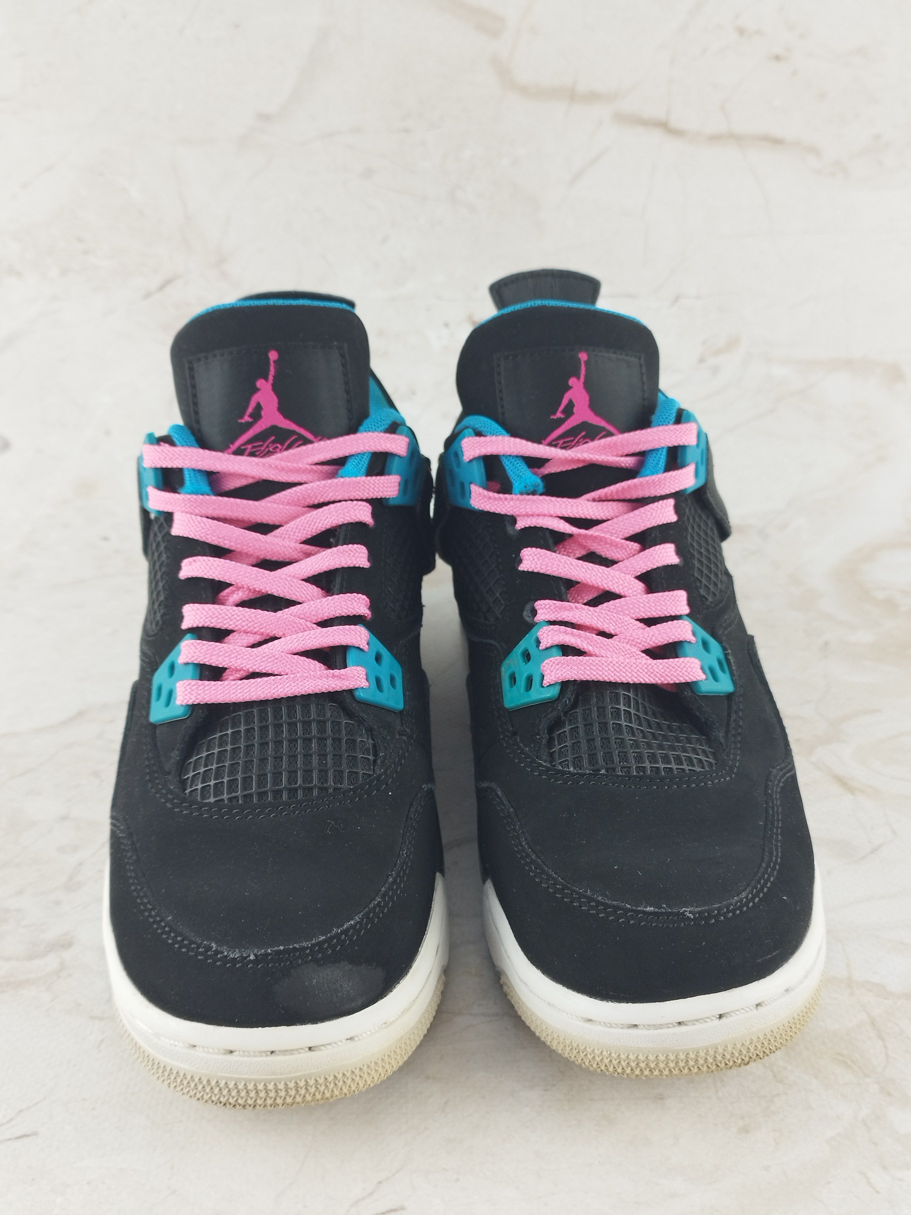 Jordan Brand Jordan Retro 4 GS Vivid pink Dynamic blue Size US 7 / IT 37 - 3 Thumbnail