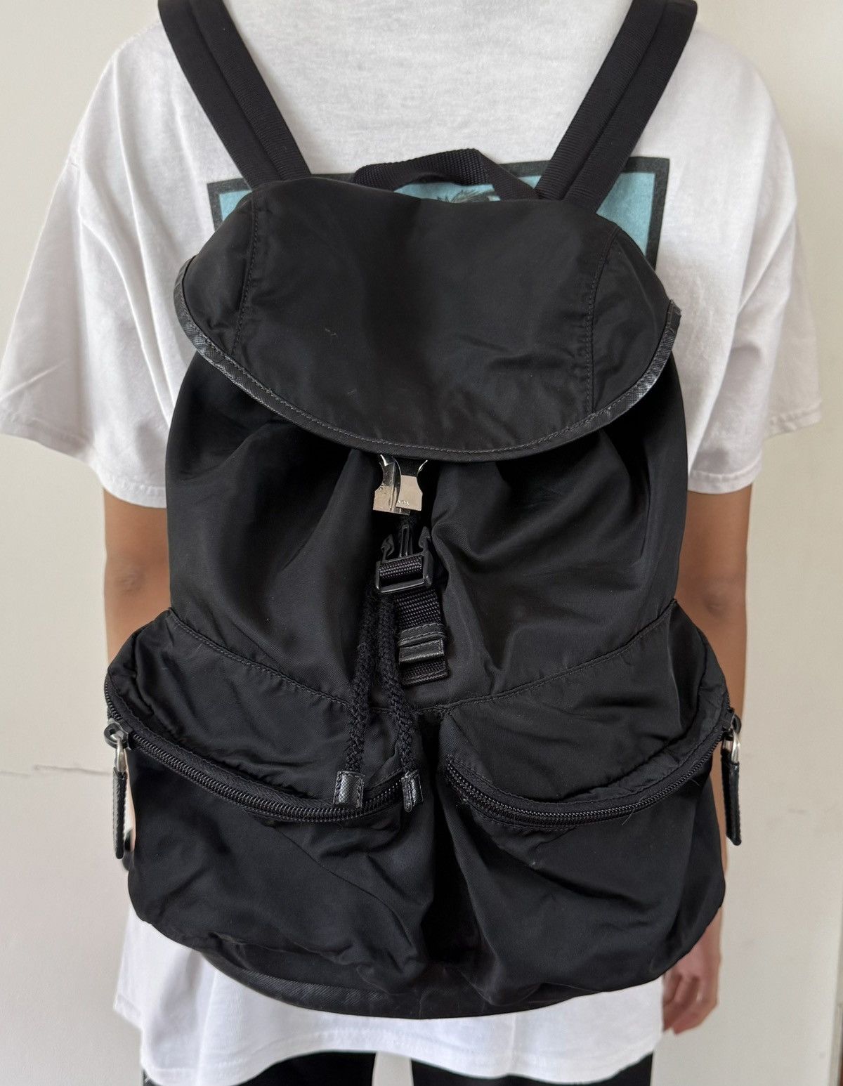 Last Offer! Vintage 00s Prada Re-Nylon Backpack