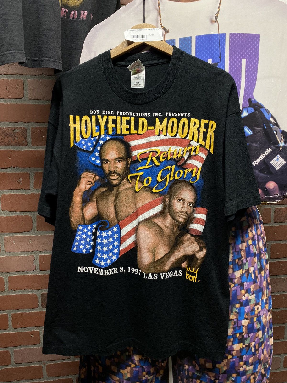 90’s Vintage Holyfield Boxing Tee Shirt XLarge