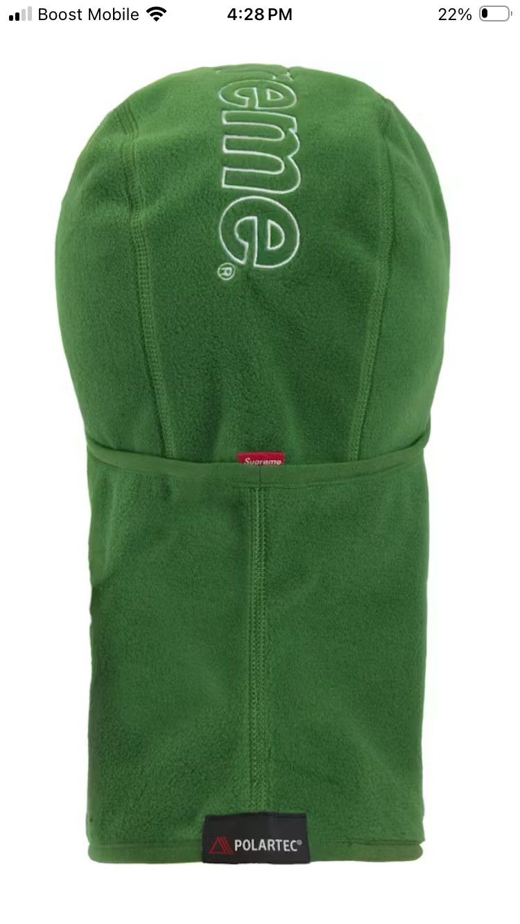 Supreme Supreme Polartec Balaclava Green FW24 Size ONE SIZE - 9 Thumbnail