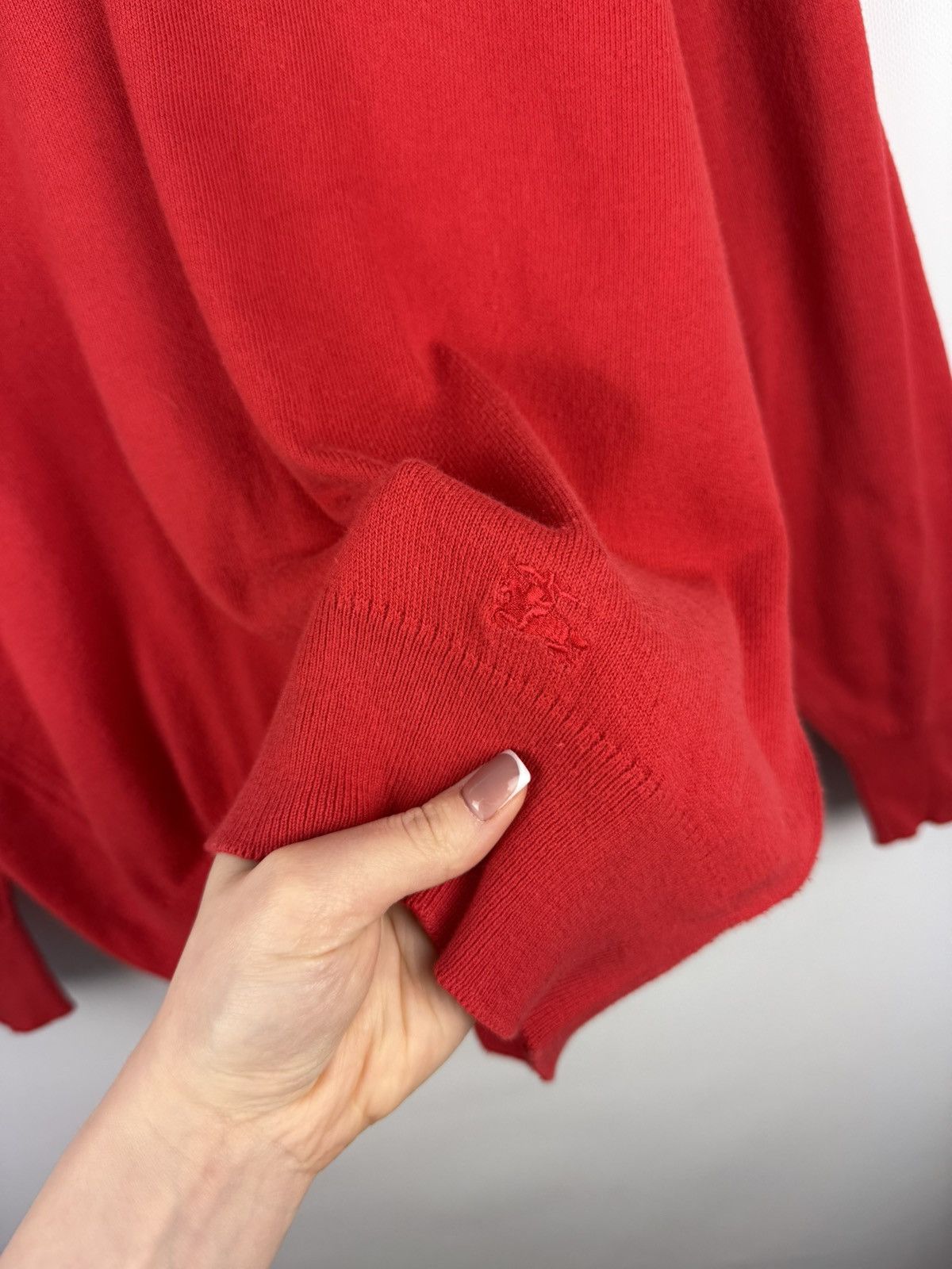 Burberry × Vintage Burberrys Vintage Men’s V-neck Cotton Sweater Pullover Size US XL / EU 56 / 4 - 9 Thumbnail
