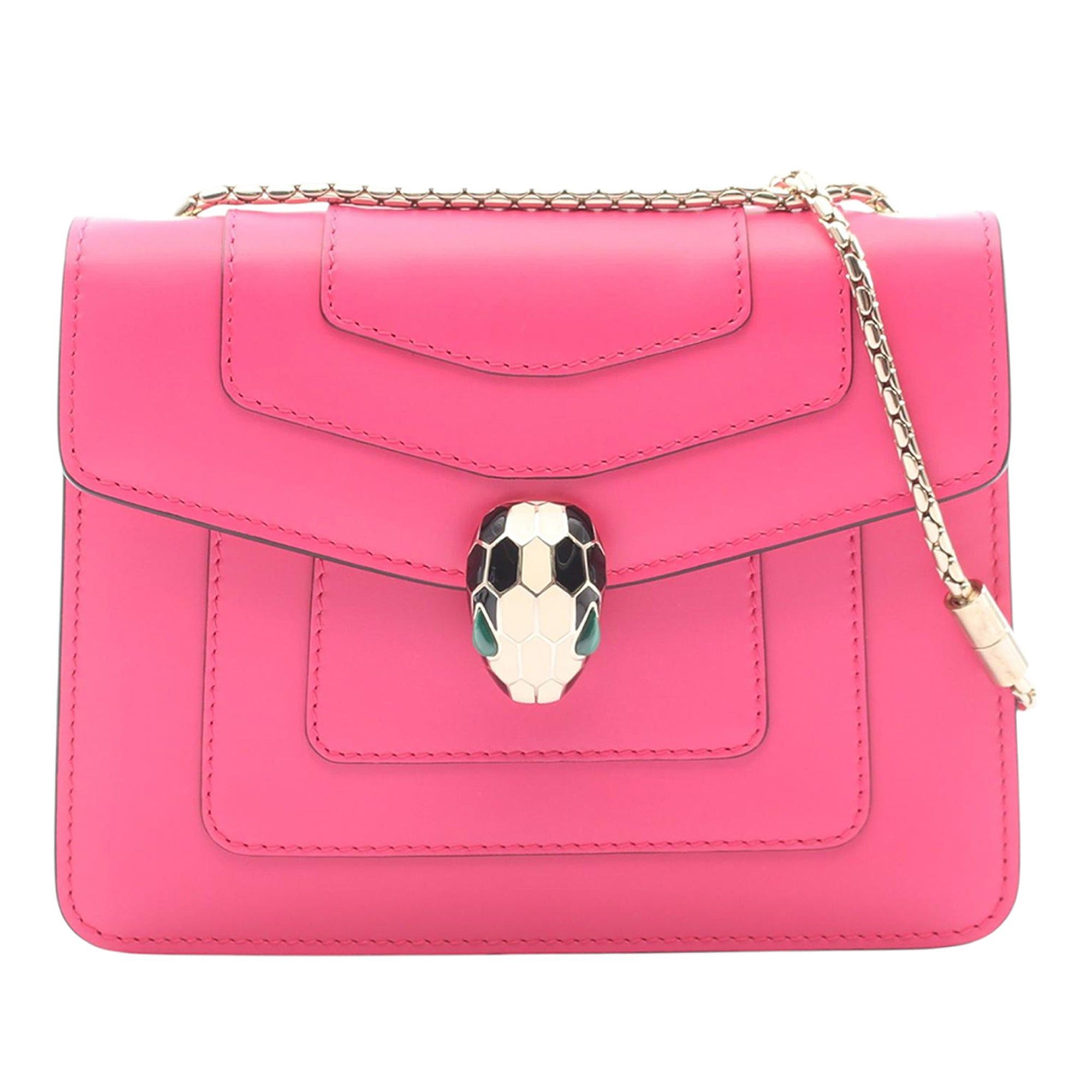Bvlgari Leather Square Serpenti Forever Chain Crossbody Size ONE SIZE - 1 Thumbnail