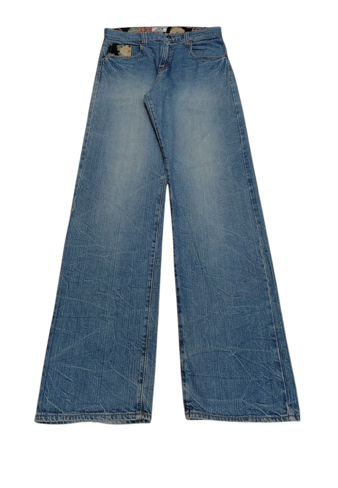 Rare Design Vintage Brand Piko Sukajan Baggy Jeans 1990s