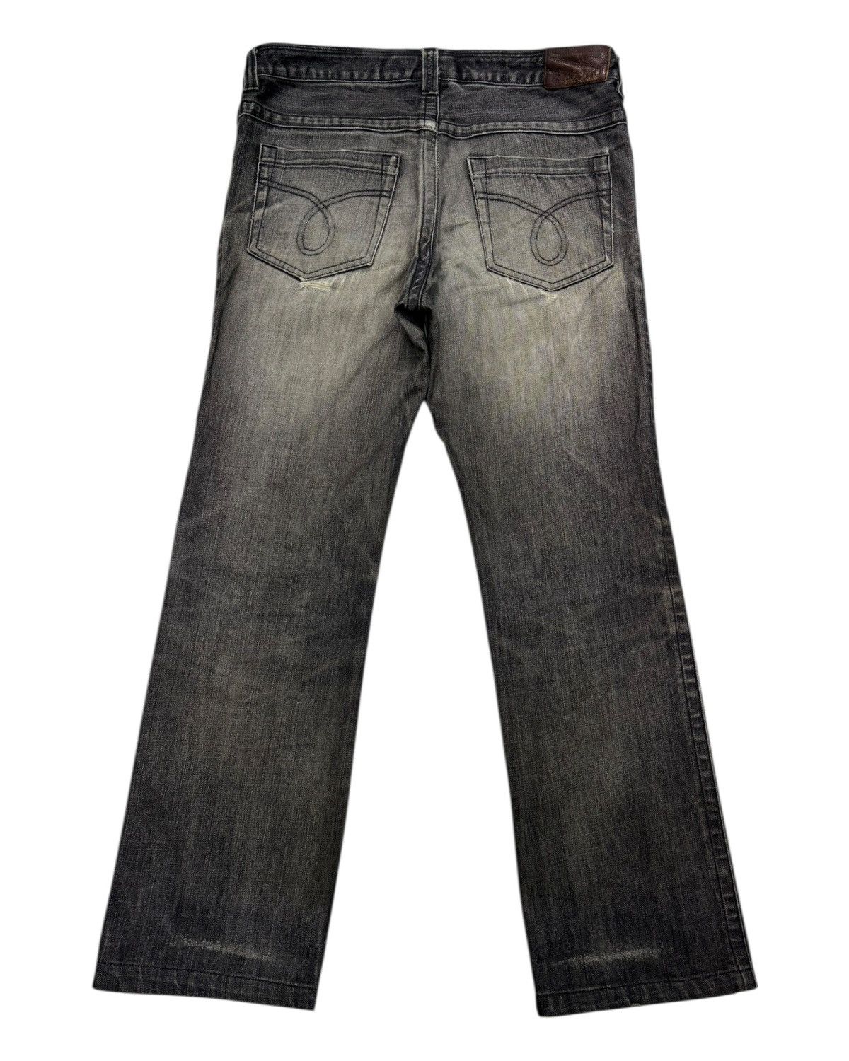 Kapital 🔥CALVIN KLEIN FADED BLACK BOOTCUT FLARE JEANS Size US 34 / EU 50 - 8 Thumbnail