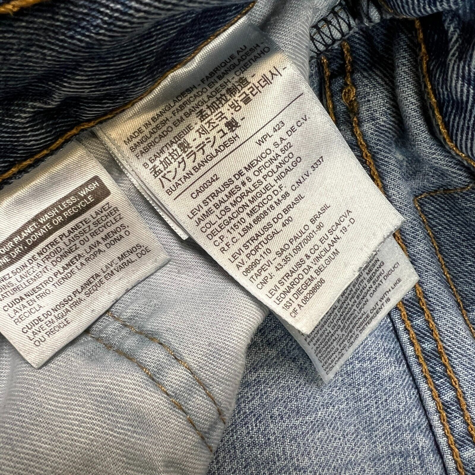 Levi's × Vintage Levi's 516 Jeans 34x32 Straight Leg Distressed Denim Pants Size US 34 / EU 50 - 10 Thumbnail