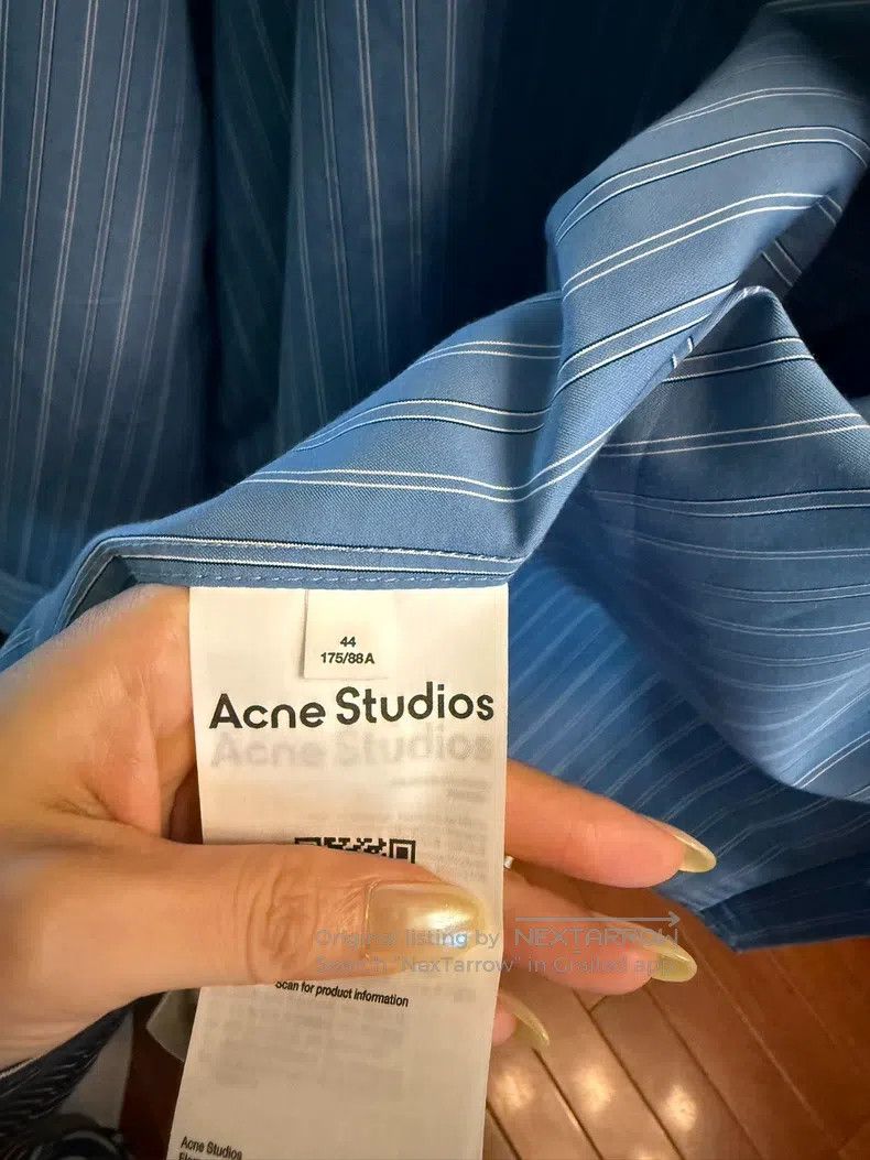 Acne Studios Acne Studios Oversized Vertical Striped Shirt Size US S / EU 44-46 / 1 - 7 Thumbnail