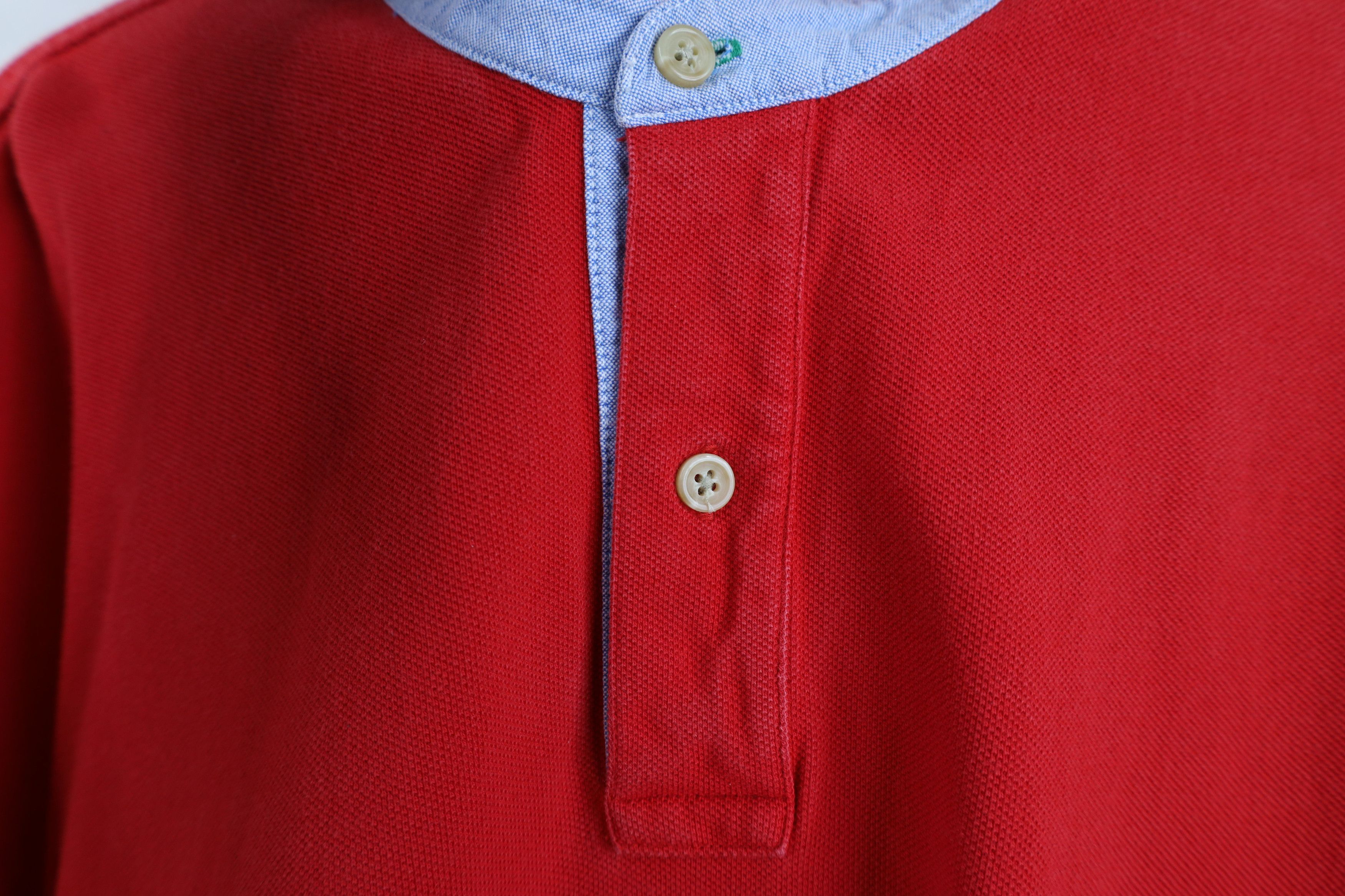 Tommy Hilfiger Vintage 90s Tommy Hilfiger Pique Cotton Knit Golf Polo Red Size US XL / EU 56 / 4 - 5 Thumbnail