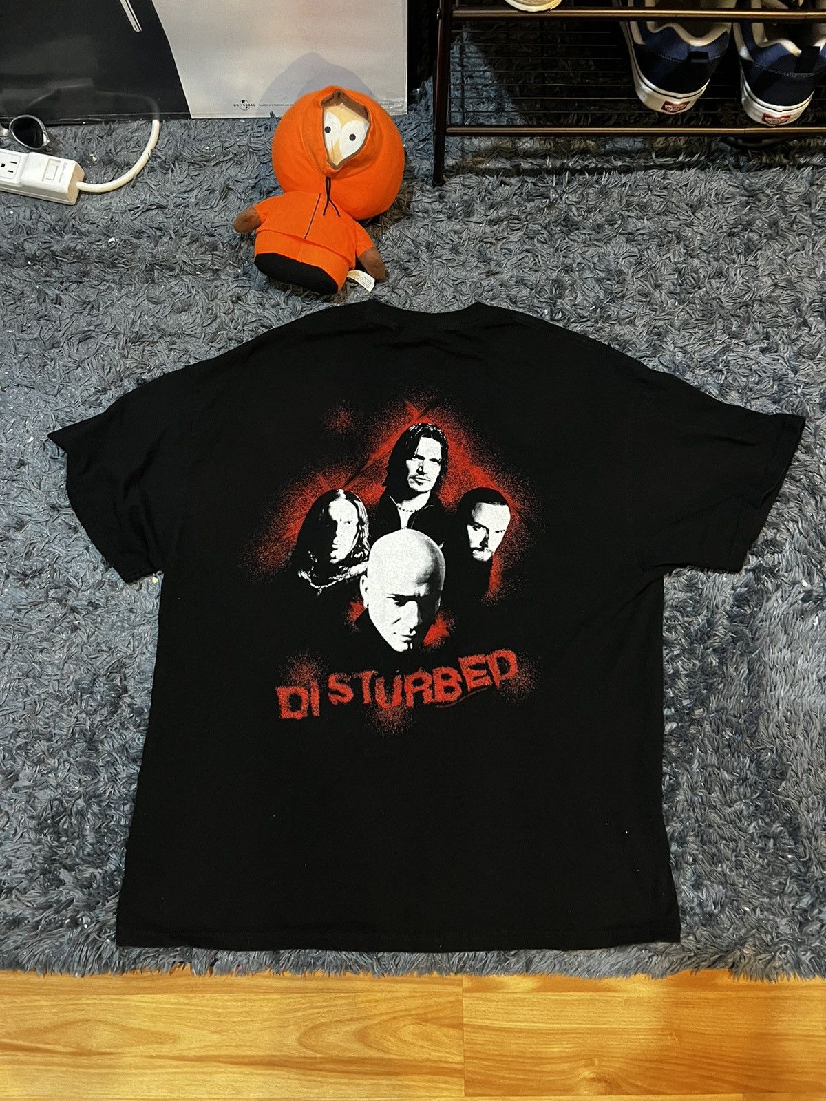 Band Tees × Vintage Vintage Disturbed Band Tee Size US L / EU 52-54 / 3 - 3 Thumbnail
