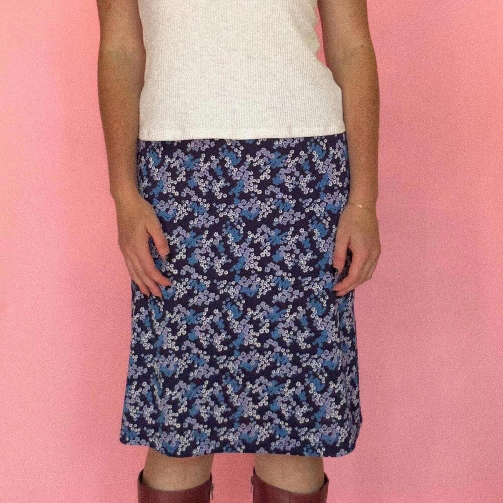 Vintage 1990S EXACT CHANGE FLORAL SKIRT Size 32" / US 10 / IT 46 - 3 Thumbnail