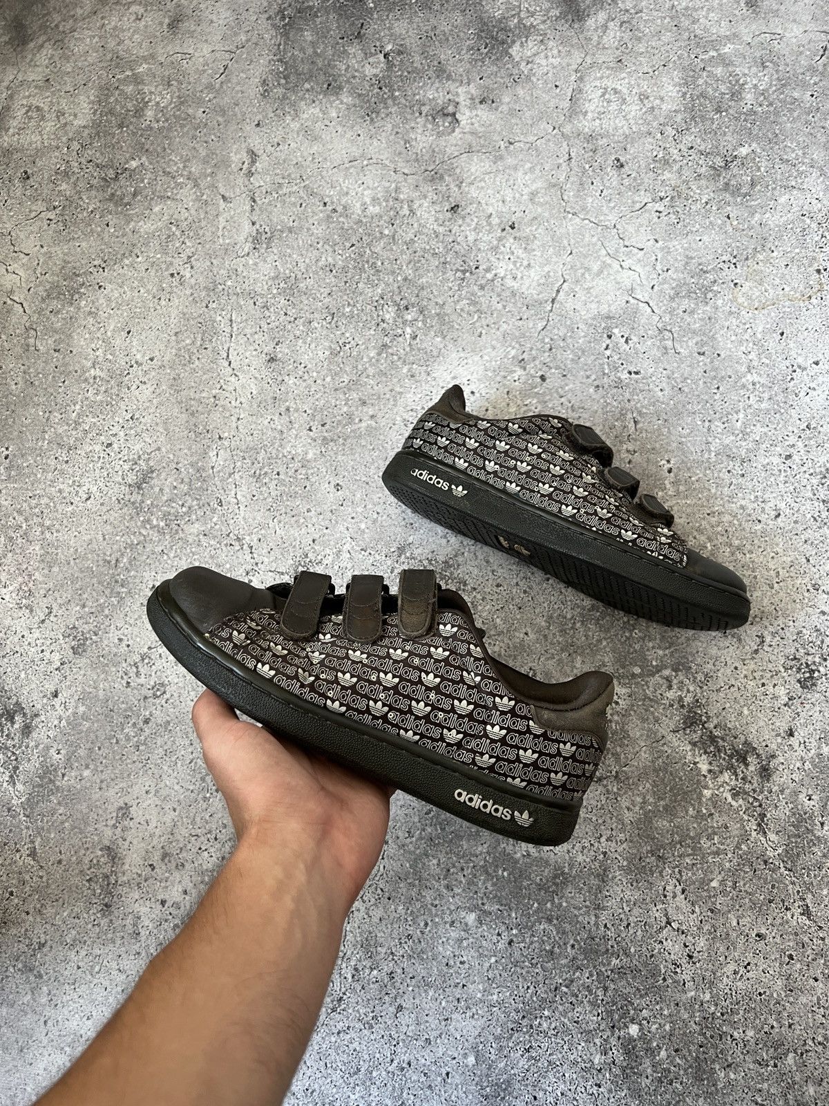 Adidas stan smith velcro negras best sale