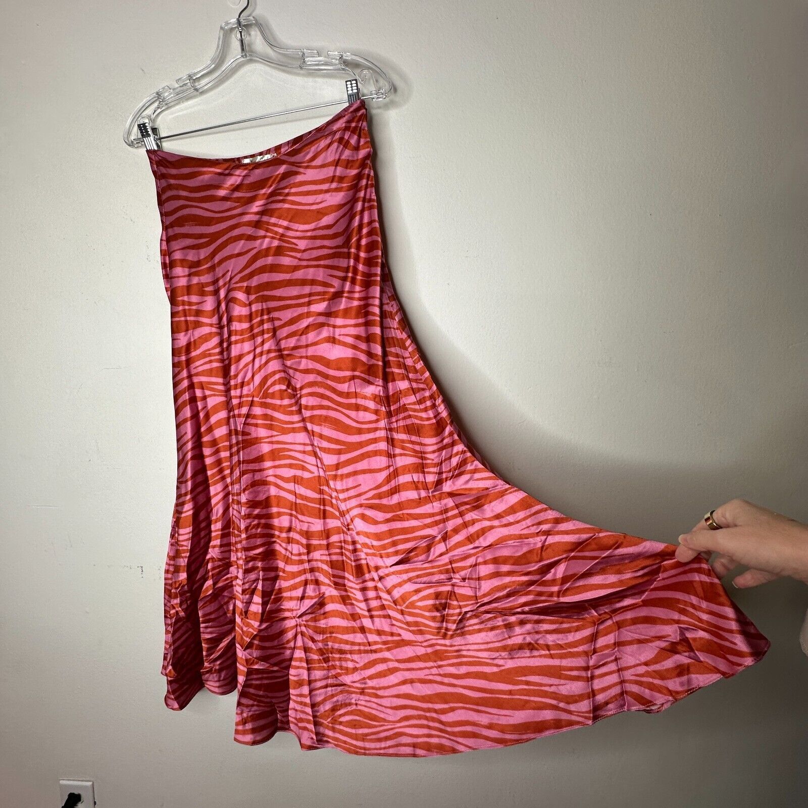 Other Monika Rust Orange Pink Patti Animal Print Maxi Skirt XS Size 26" / US 2 / IT 38 - 1 Thumbnail
