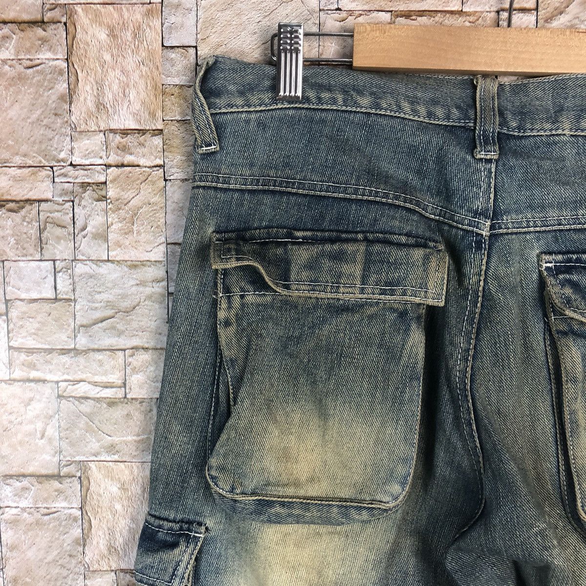 Japanese Brand Japan double knee vtg Denim faded Multipocket Pants #A73 Size US 31 - 20 Thumbnail
