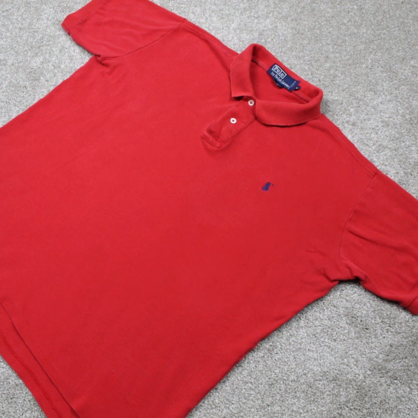 Polo Ralph Lauren Polo Ralph Lauren Polo Shirt Mens XL Red 100% Cotton Short Sleeve Pullover Size US XL / EU 56 / 4 - 3 Thumbnail