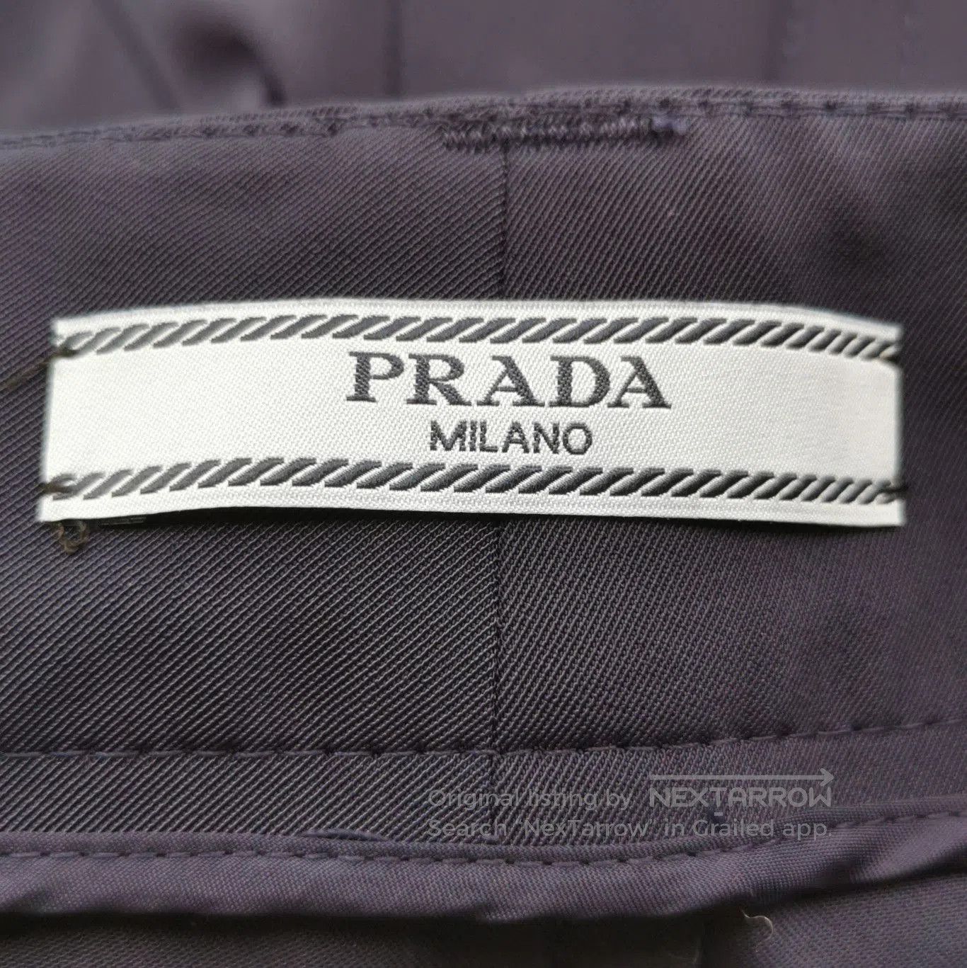 Prada Prada Logo Trousers in Navy Blue, Size 38 . Size 37" - 5 Thumbnail