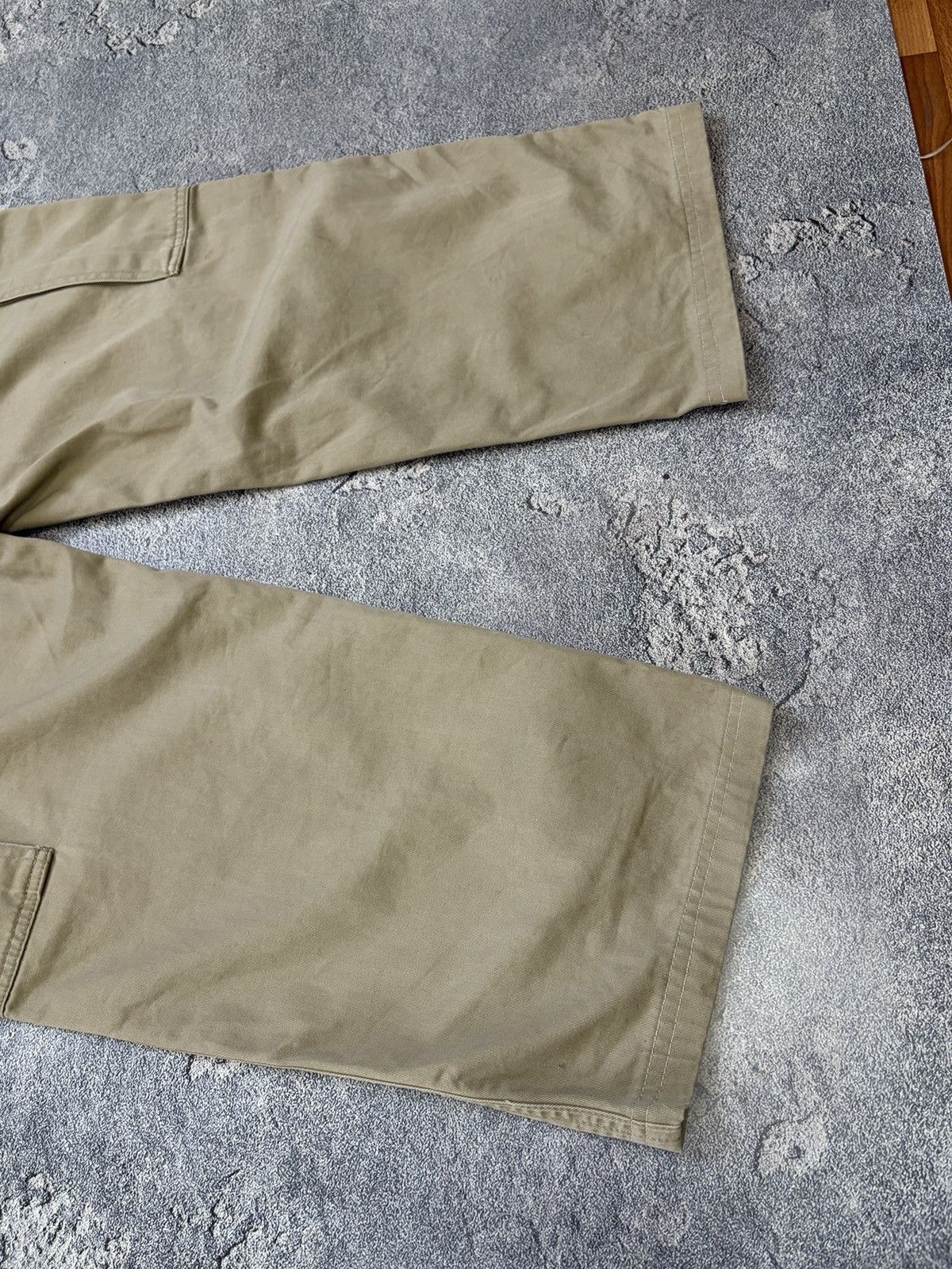 Tommy Hilfiger Vintage 1999 Tommy Hilfiger Cargo Pants Khaki Baggy 31/34 Size US 31 - 17 Thumbnail