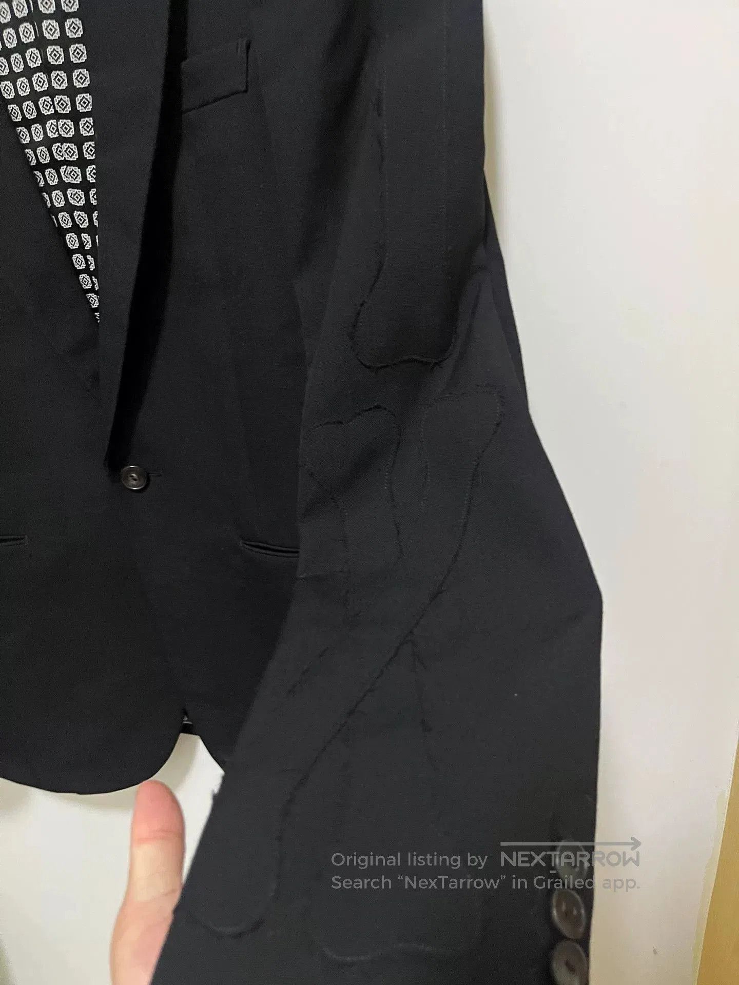 Comme des Garcons Homme Plus Number (N)ine Black Suit Jacket. Size US M / EU 48-50 / 2 - 2 Thumbnail