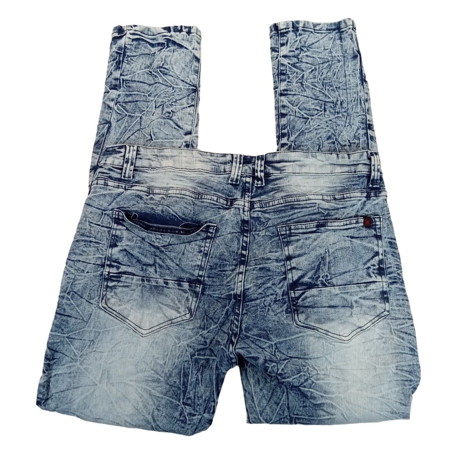 Mecca Mecca Jeans 36 X 32 Mens Stretch Fit Acid Biker Denim Grunge Size US 36 / EU 52 - 4 Thumbnail