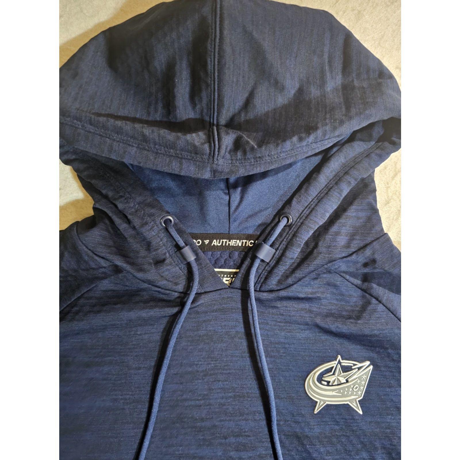 Vintage Fanatics Columbus Blue Jackets NHL Hooded Sweatshirt Navy Blue M Sports Apparel Womens Regular Size Med Size M / US 6-8 / IT 42-44 - 3 Thumbnail