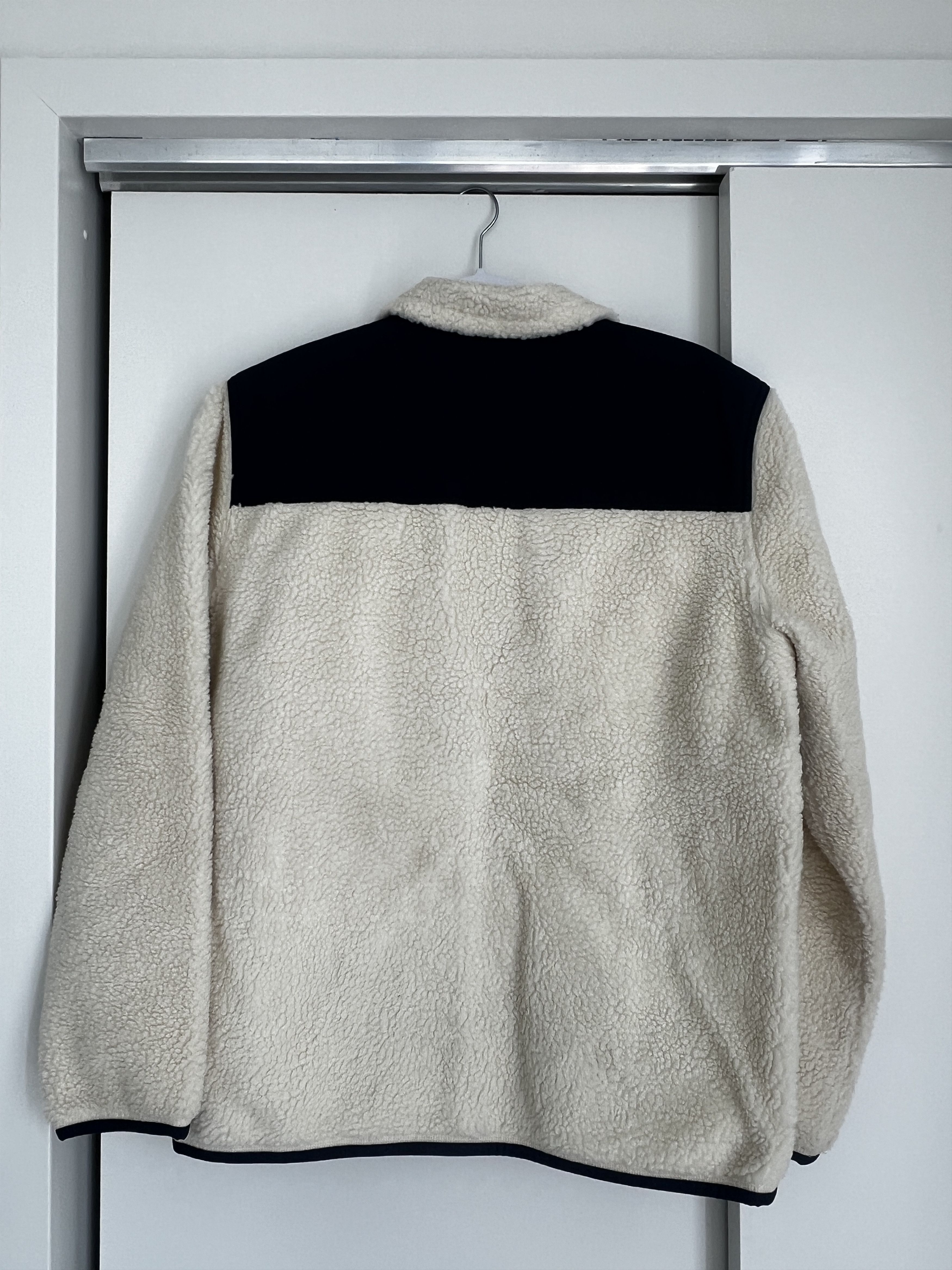 Polo Ralph Lauren Polo Ralph Lauren Navy Cream Sherpa Fleece Full Zip Jacket Size US M / EU 48-50 / 2 - 2 Thumbnail