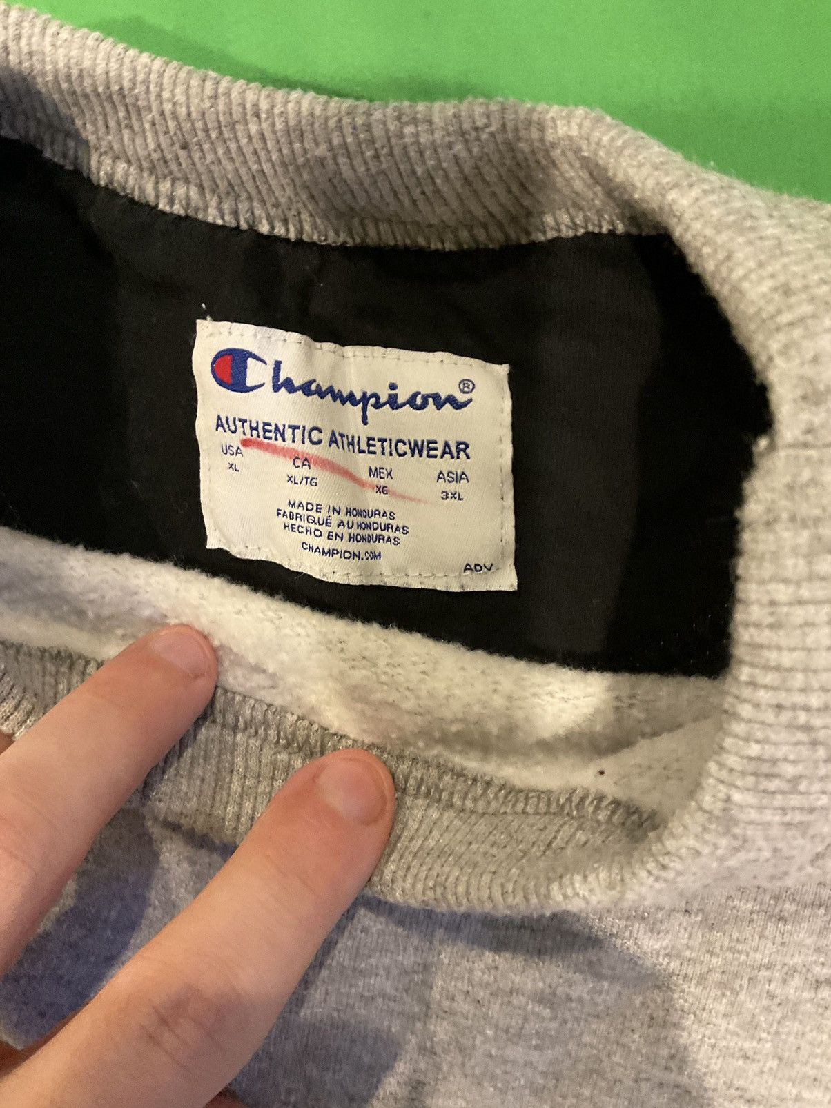 Champion × Vintage Vintage embroidered Grey crewneck Size US XL / EU 56 / 4 - 2 Thumbnail