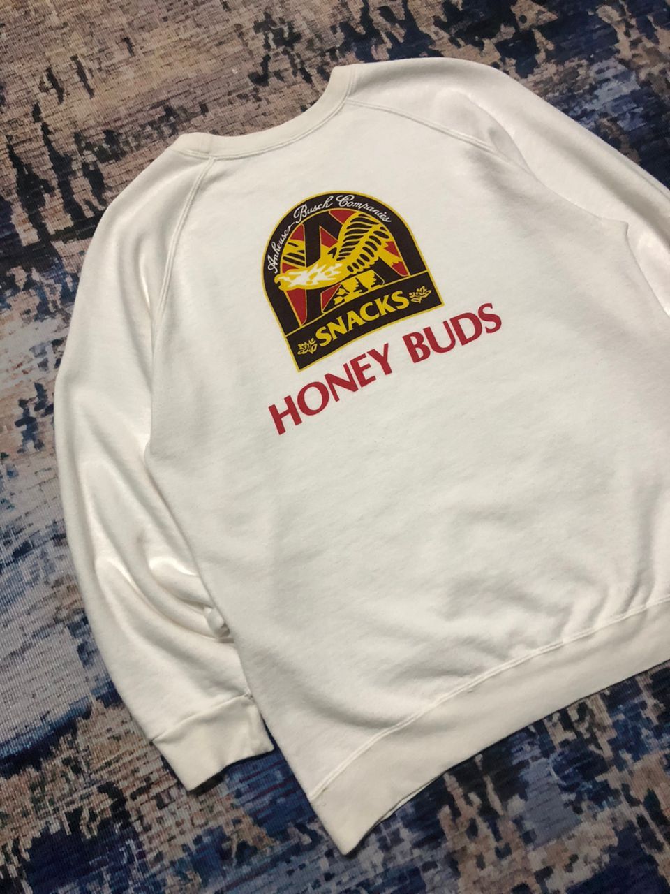 Budweiser Vintage 90s Budweiser Snack Honey Buds Crewneck Sweatshirt Size US S / EU 44-46 / 1 - 7 Thumbnail