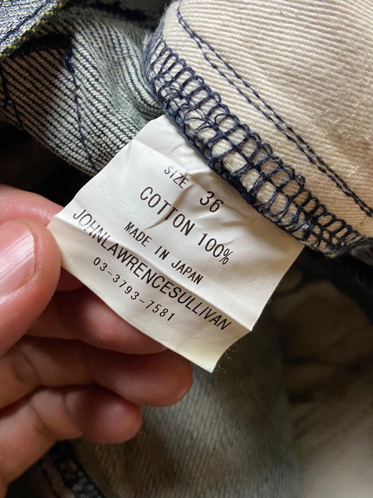 JOHN LAWRENCE SULLIVAN × Leather × Vintage John Lawrence Sullivan Cotton Leather Pants (121) Size US 30 / EU 46 - 8 Thumbnail