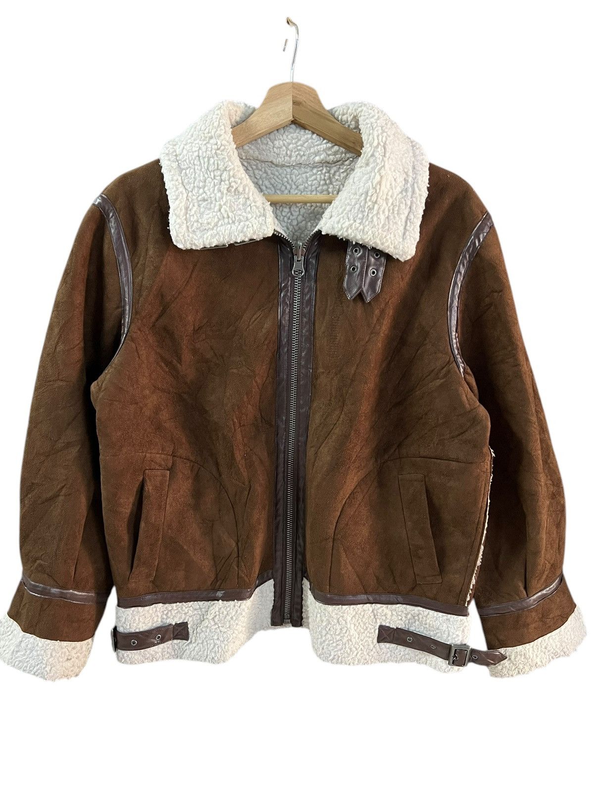Japanese Brand INGNI B-3 SHERPA JACKET VERY RARE Size US M / EU 48-50 / 2 - 1 Thumbnail