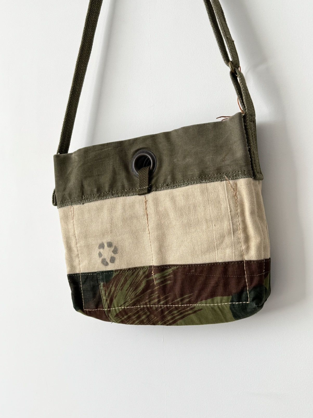 Vintage Vintage Heems Recycled Handmade Military Messenger Bag Size ONE SIZE - 4 Thumbnail