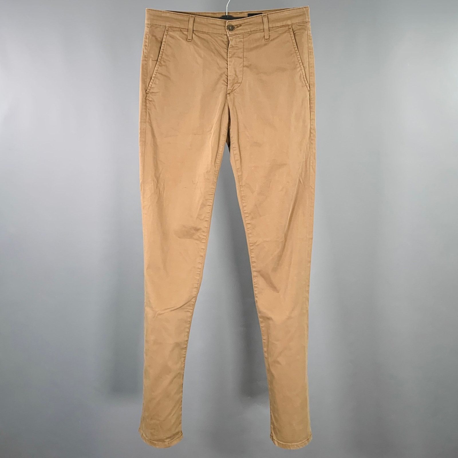 AG Adriano Goldschmied ADRIANO GOLDSCHMIED Size 29 Brown Cotton Blend Casual Pants Size US 29 - 1 Thumbnail