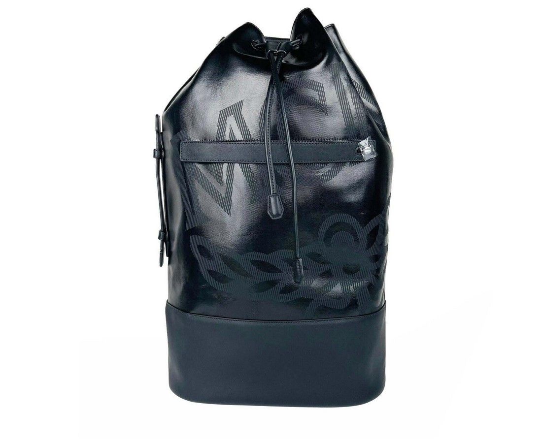 MCM Men's Black Tivitat Coated Canvas Large Drawstring Sling Size ONE SIZE - 1 Thumbnail