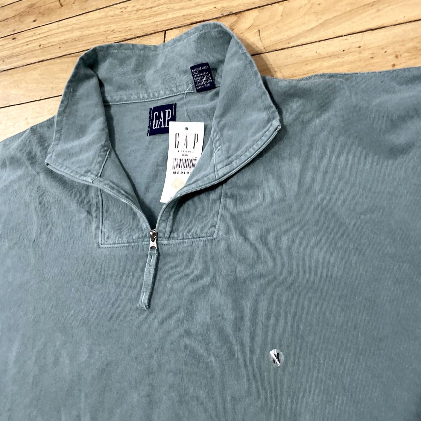 Gap GAP Quarter Zip Sweater Men L Aqua Blue Green Teal 1/4 Zip New Casual Preppy Navy? Size US L / EU 52-54 / 3 - 6 Thumbnail