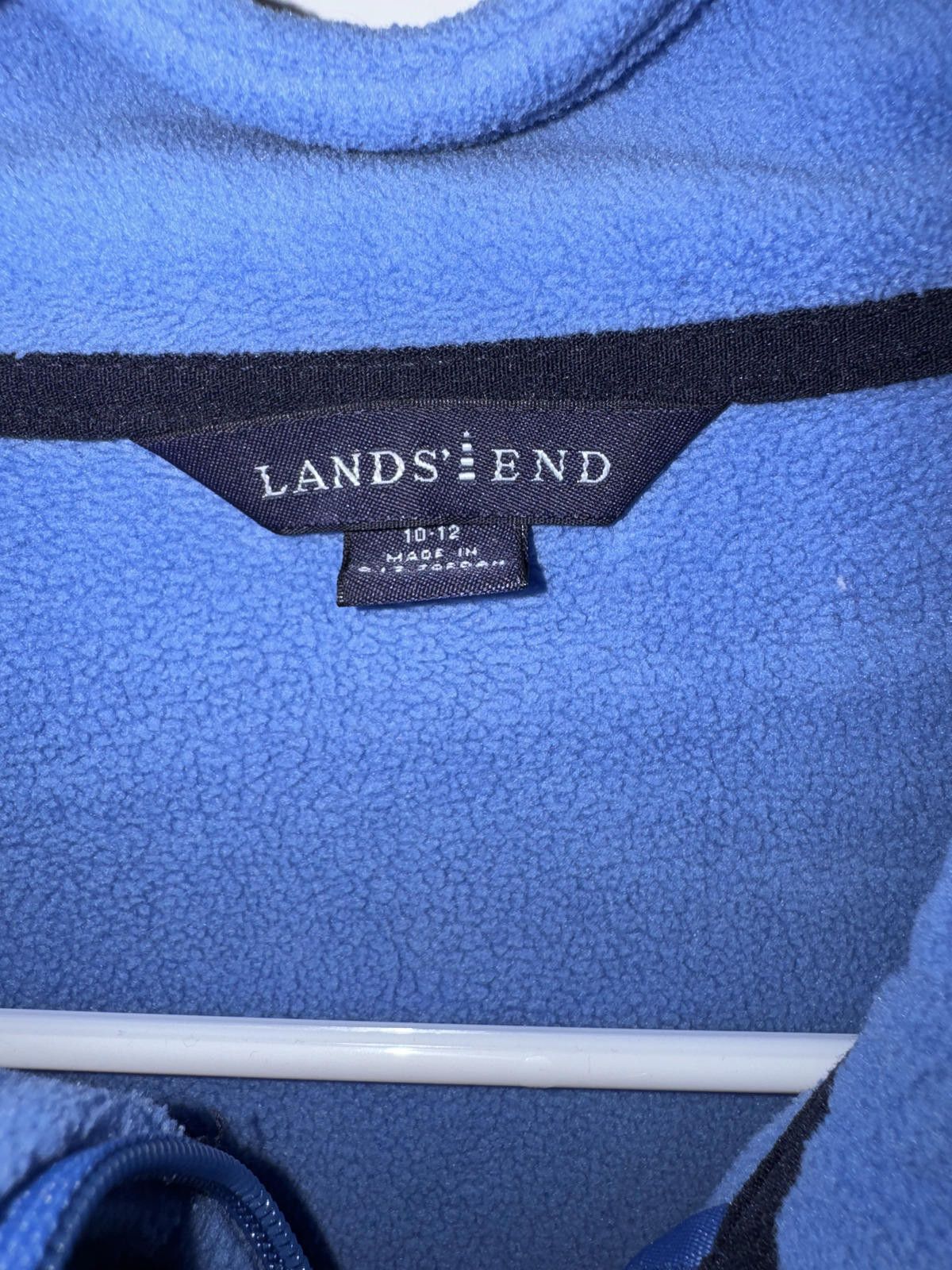 Lands' End Lands' End Blue Fleece Jacket Size 10-12 Size US M / EU 48-50 / 2 - 2 Thumbnail